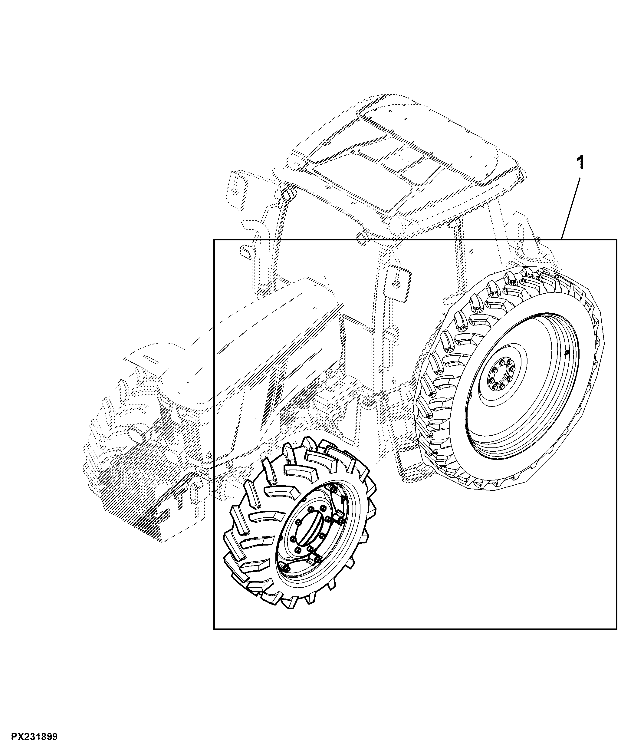 Attachment, Wheel Assembly