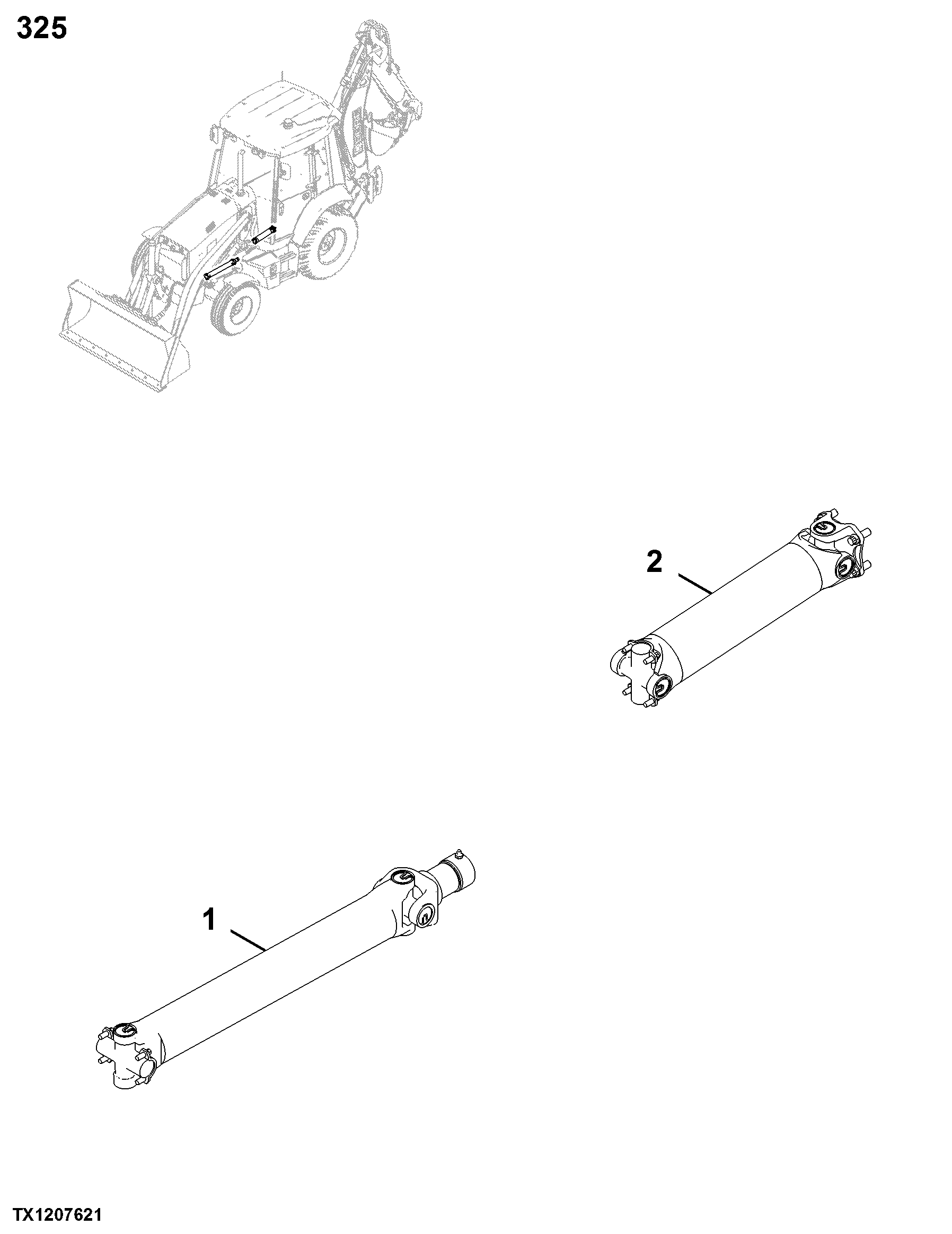 0325 Input Drive Shafts and U-Joint
