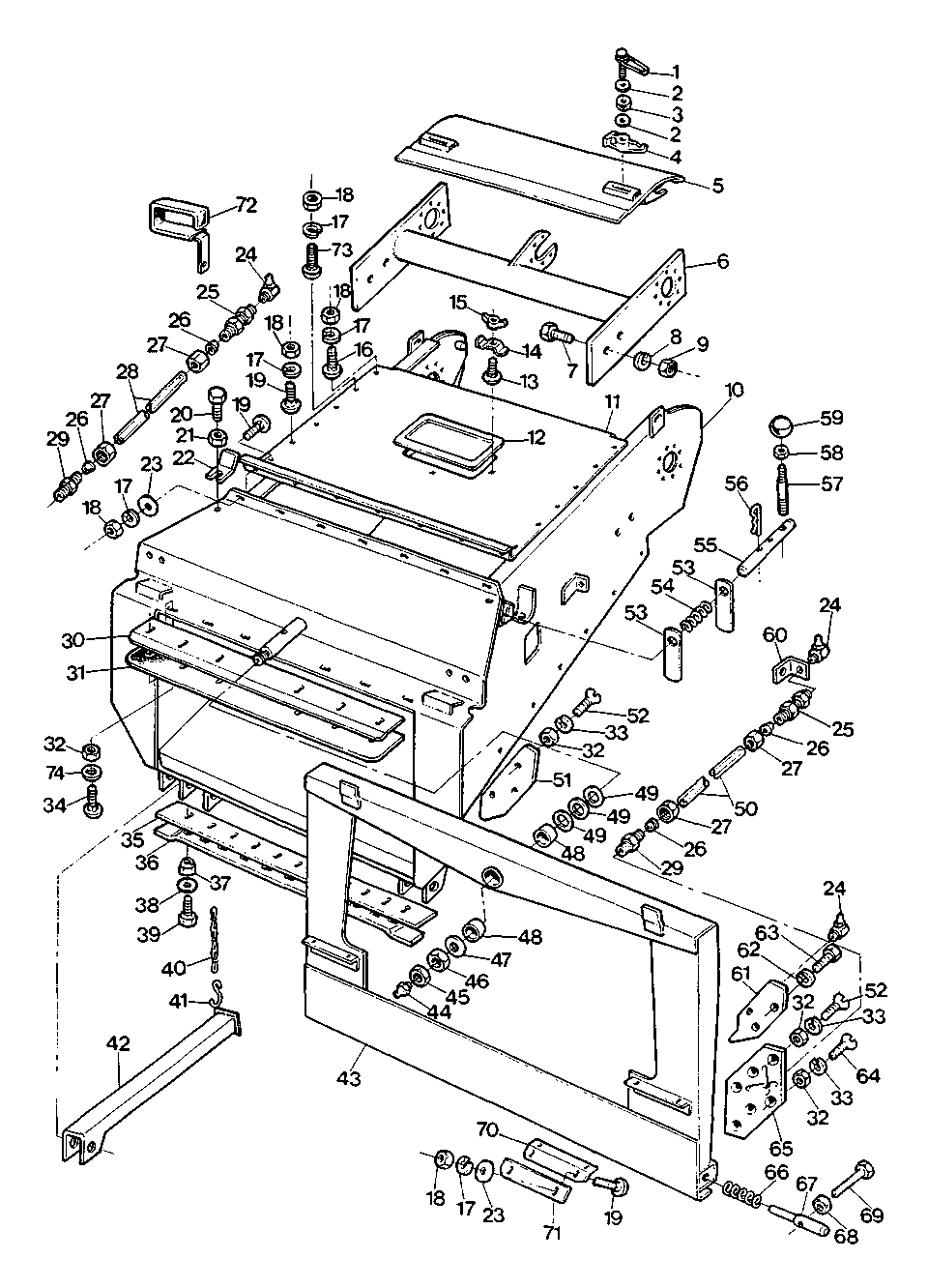 FEEDER CONVEYOR HOUSING (W/MASTER PLAT.) (-33849)