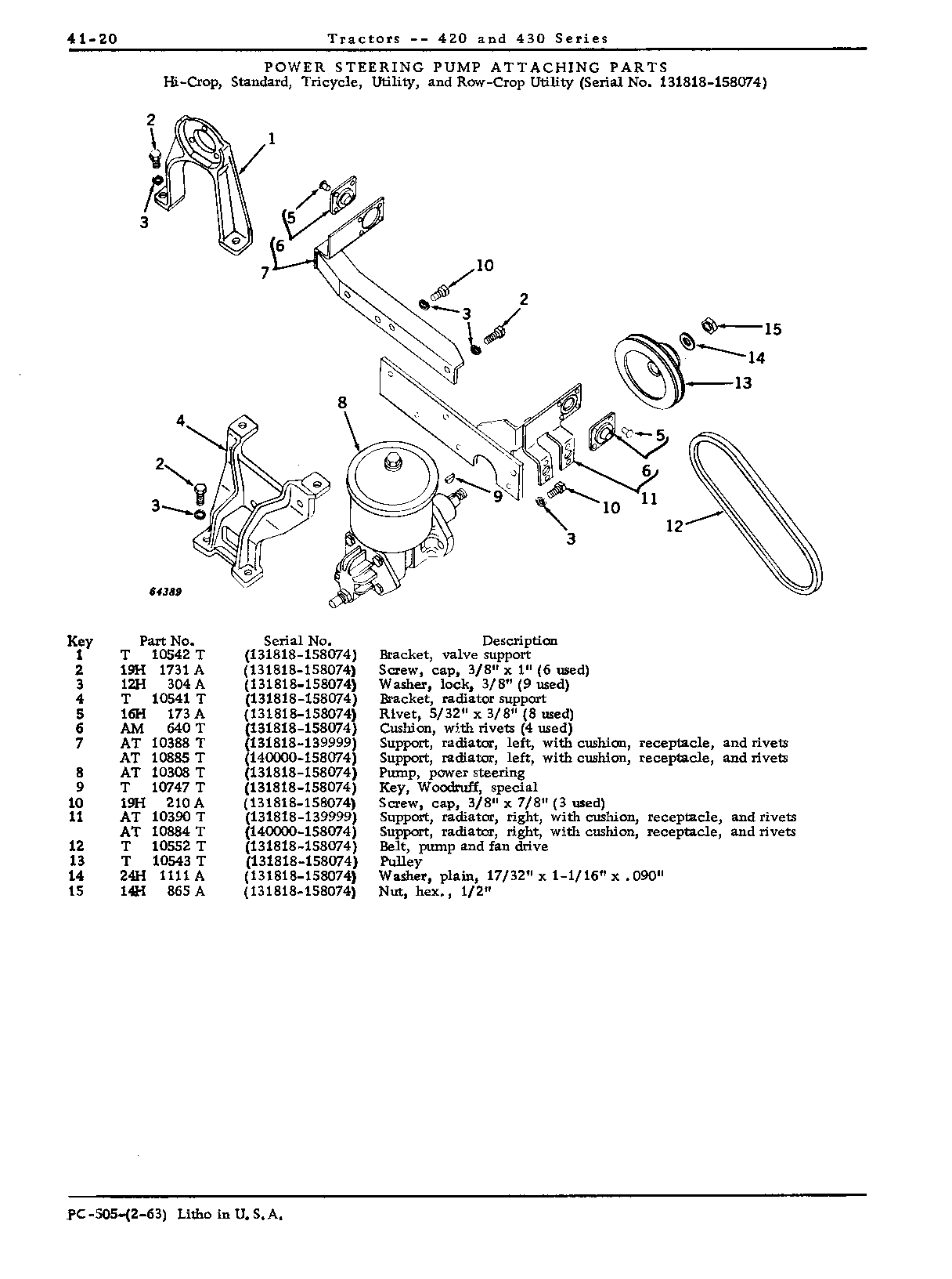 Pump, power-steering (158075 - up) (Continued)