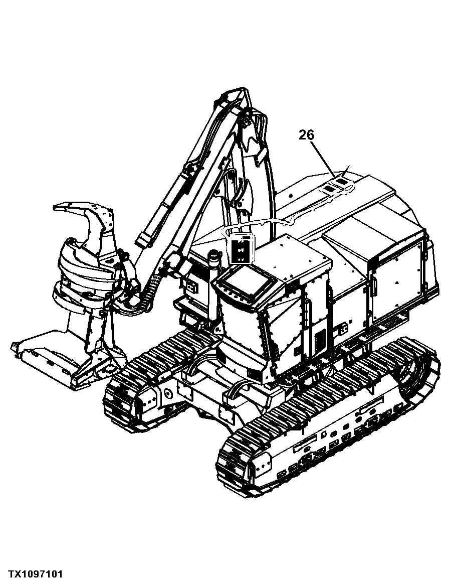 909K Tracked Feller Buncher (PIN: 1T0909KX_ _D181103 - D270472)(PIN: 1T0909KX_ _C181103 - C270472)