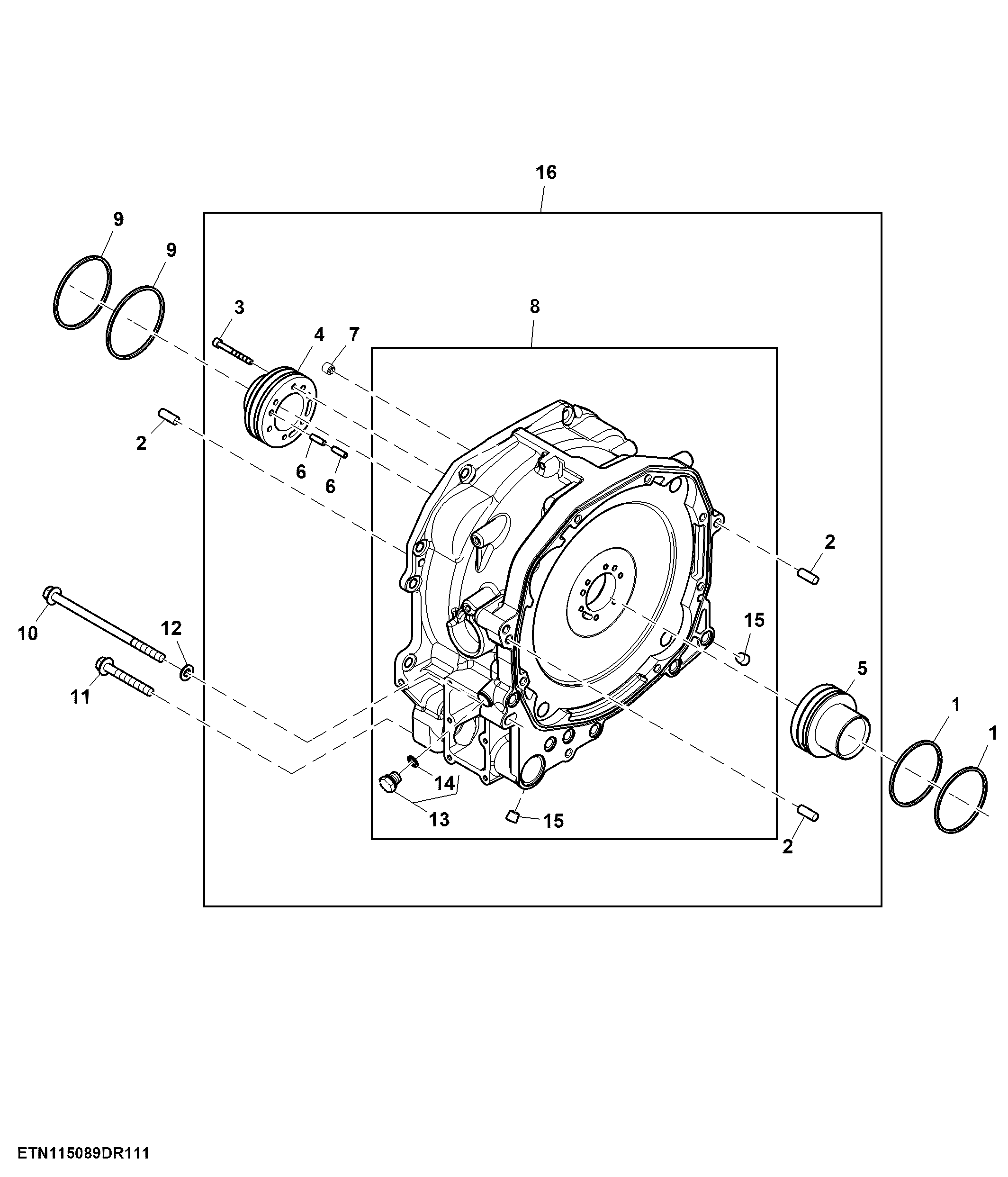 Housing, Planetary Brake Assembly, CommandQuad™ Transmission