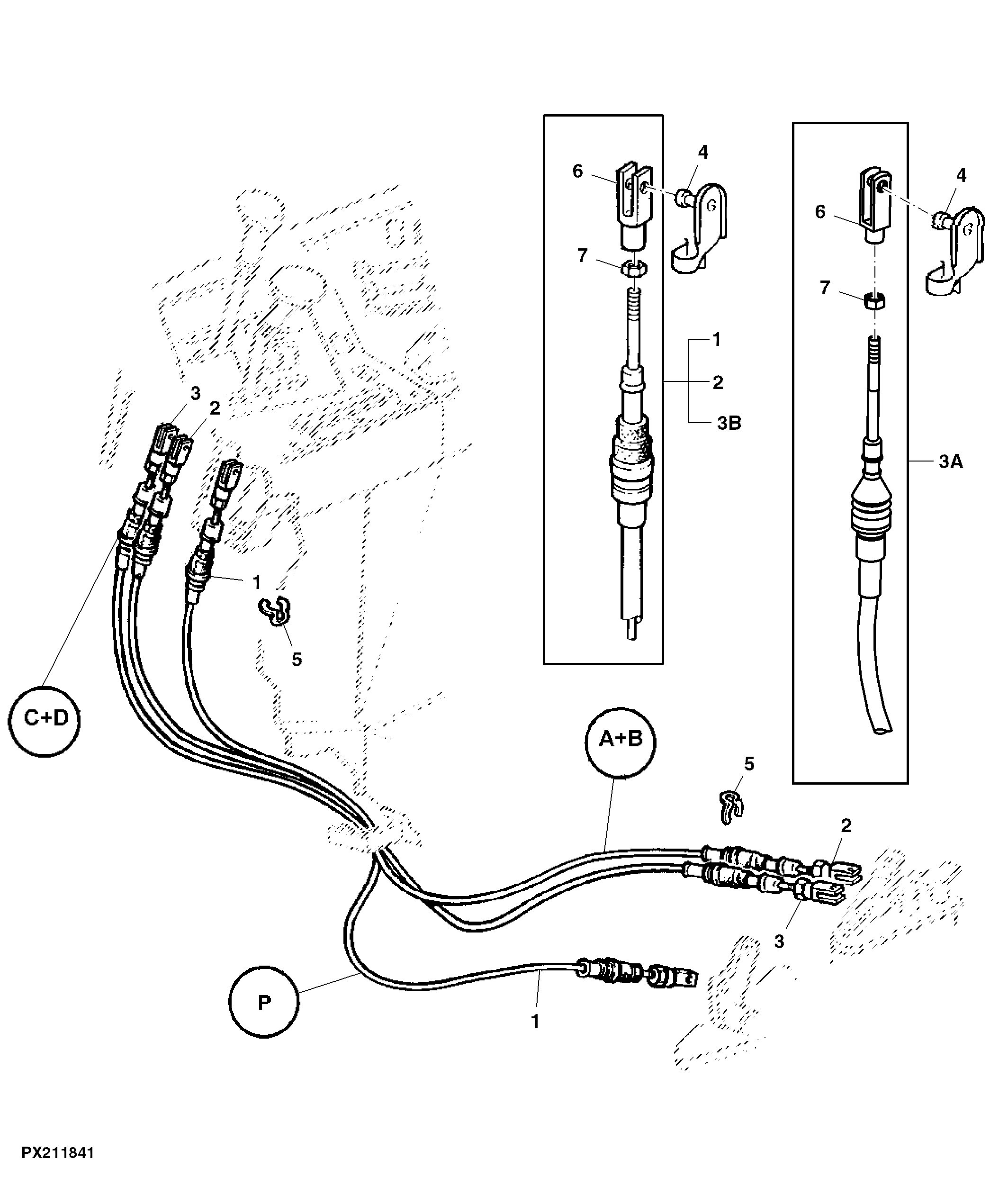 Bowden Cables For Range Shift and Parking Lock, OOS