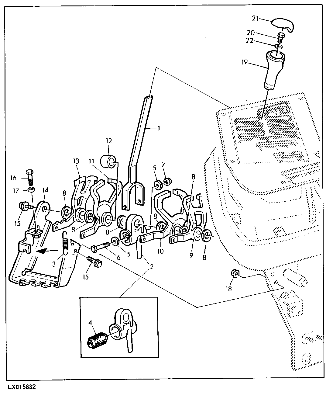 RANGE SHIFTING (POWRQUAD WITH REVERSER CONTROL AT SHIFT CONSOLE)