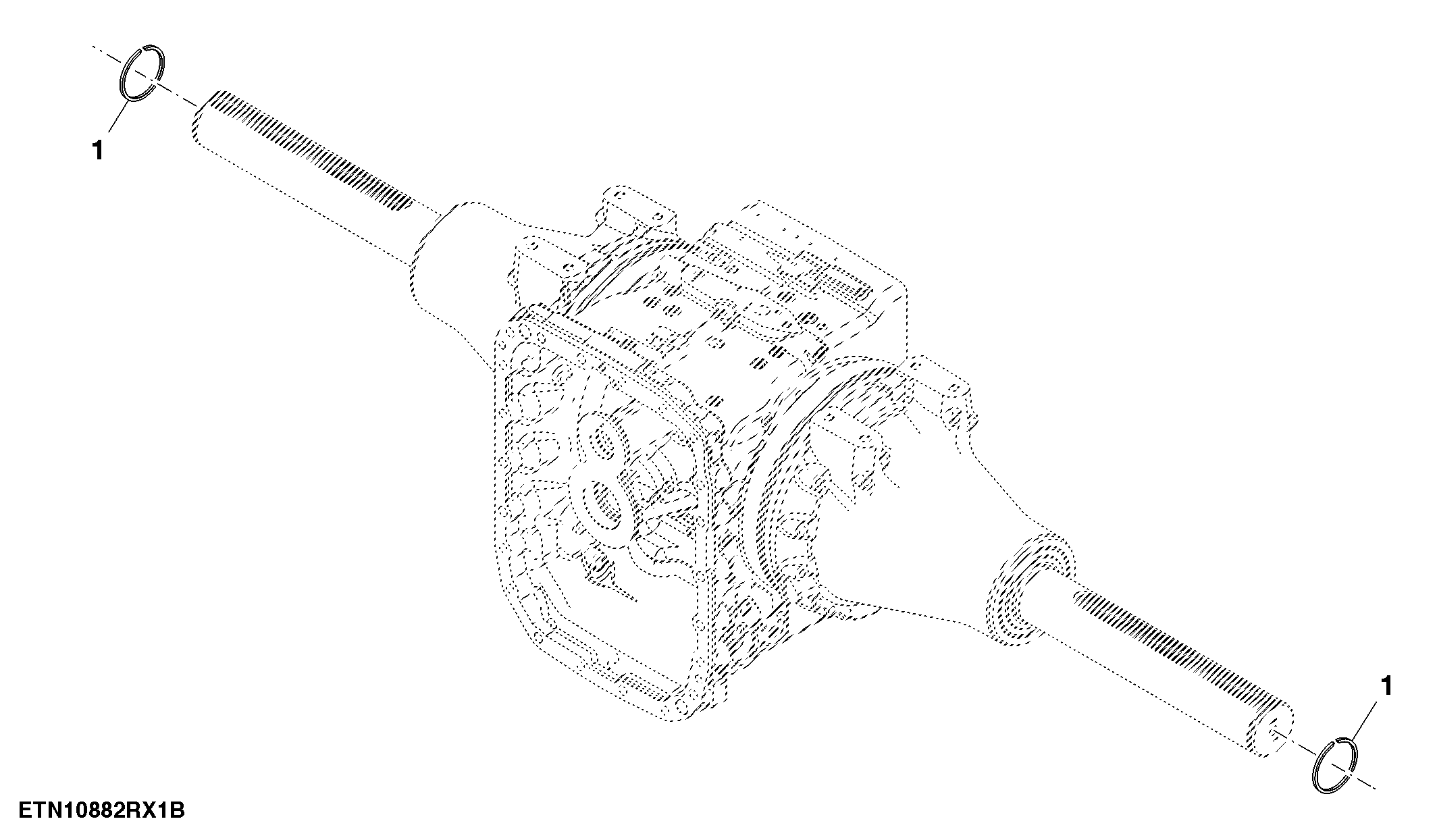 Mounting Parts, Snap Ring, 120 mm Axle, Rear Axle