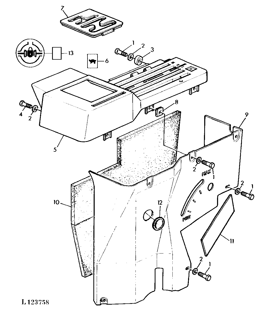 GEAR SHIFT CONSOLE (WITH SG2 CAB AND RG2 ROLL GUARD)