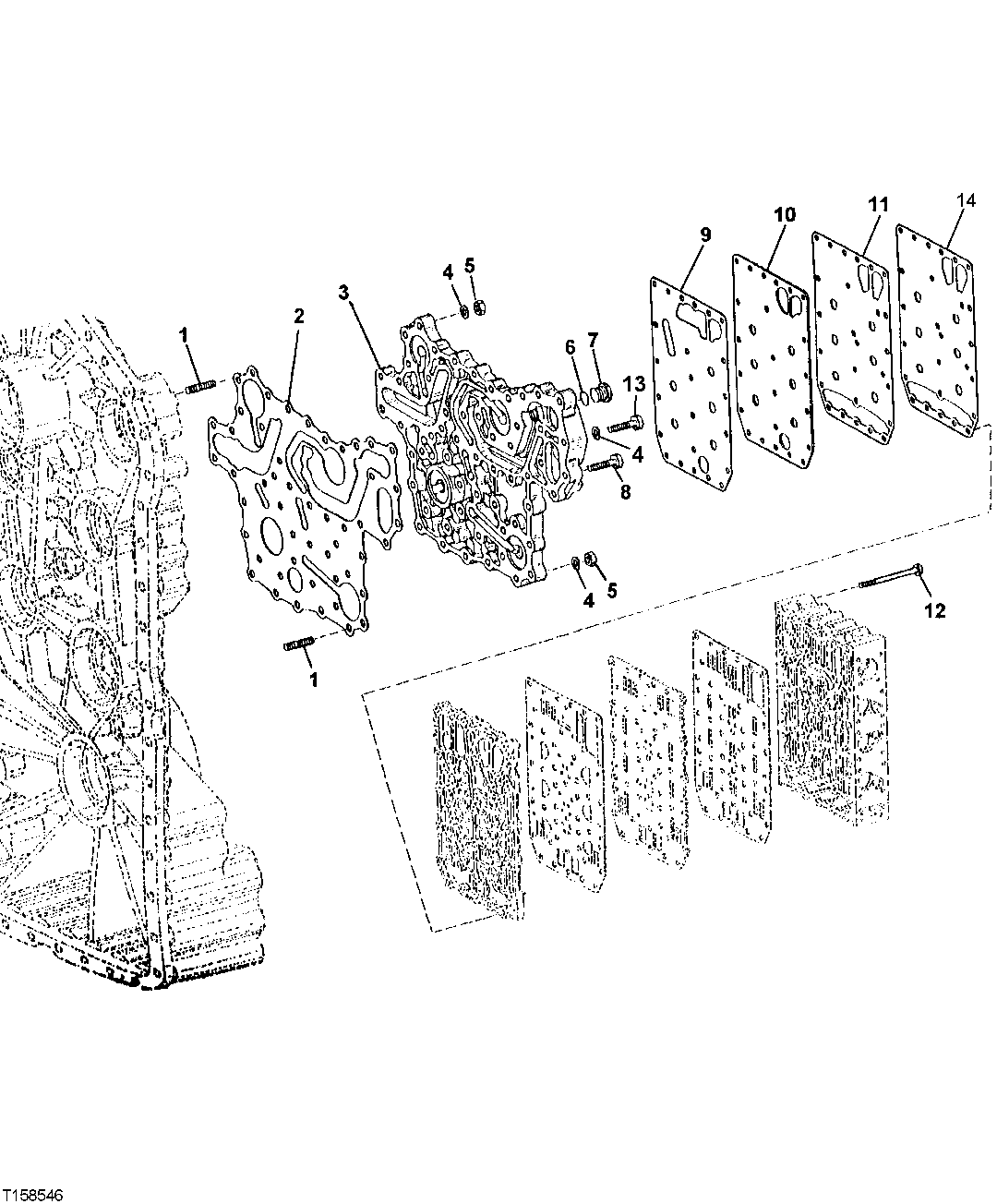 Gear Shift System, Control Valve Manifold and Gaskets