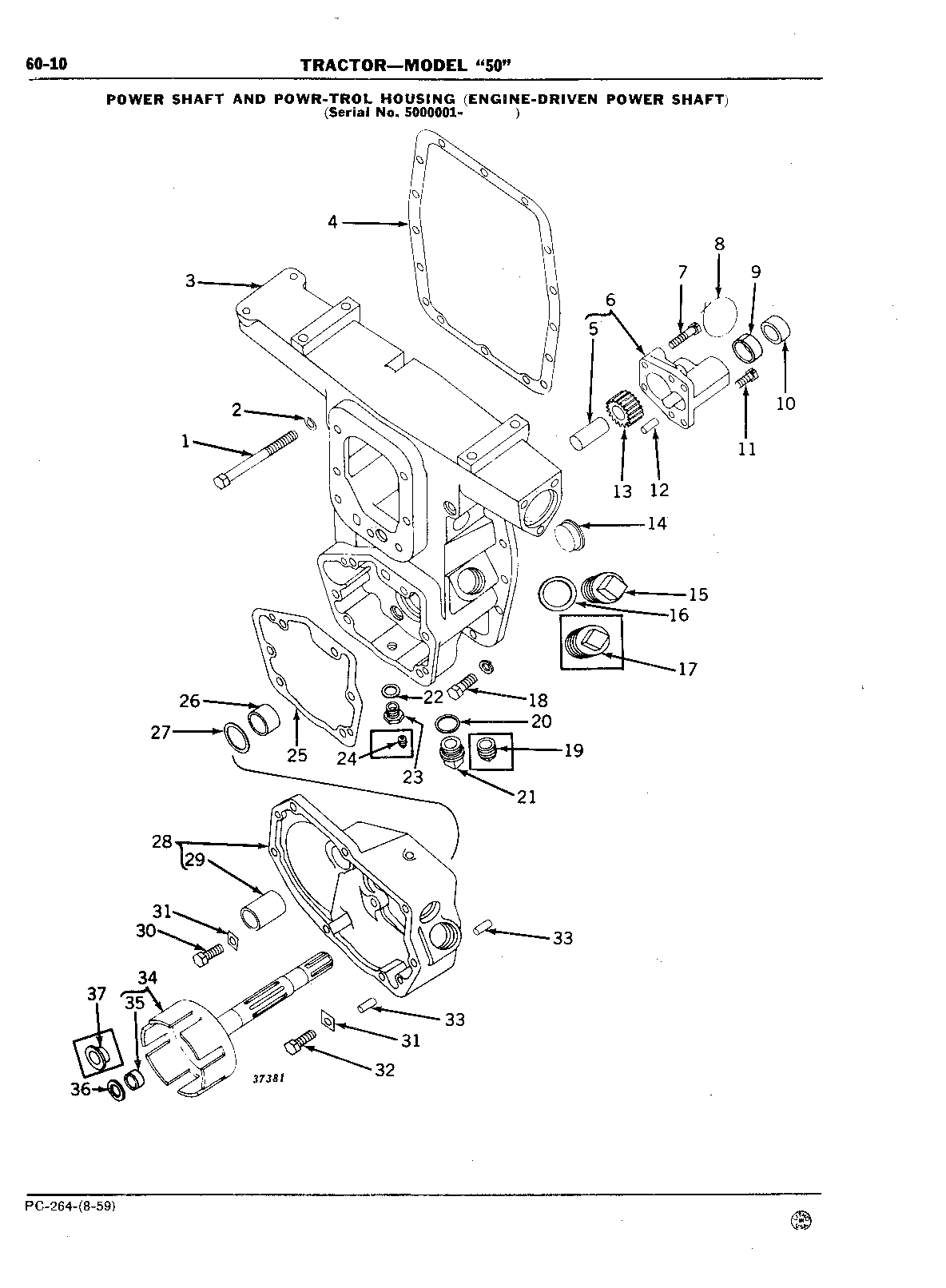 Section 60 - Power Shaft and Power Shaft (Continued)