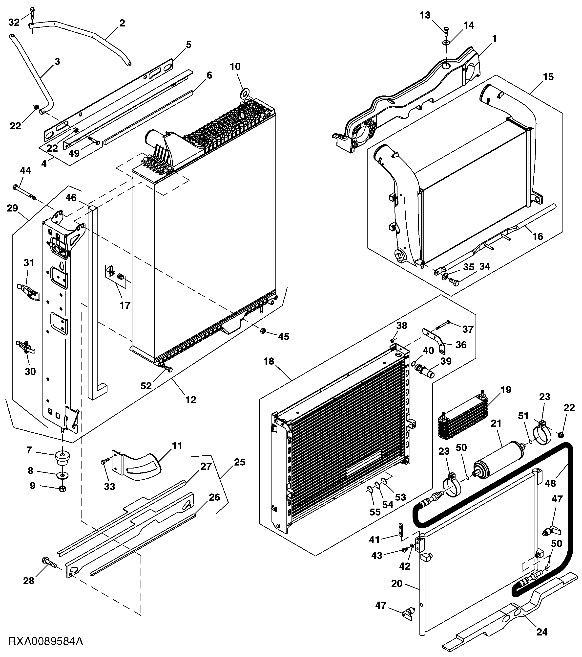 Radiator/ Aftercooler/ Condenser/ Fuel Cooler/ Hyd Oil Cooler