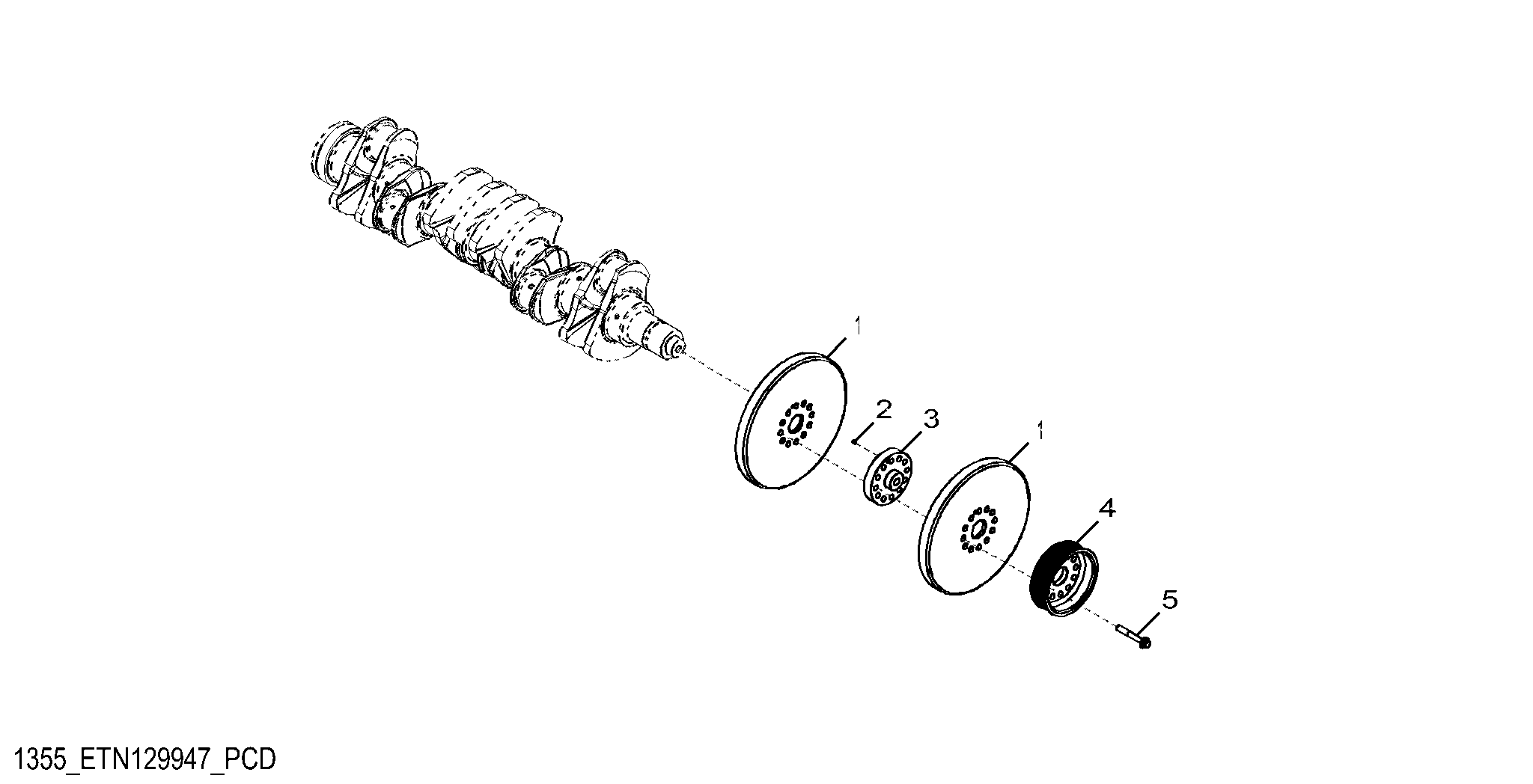 1355 Crankshaft Pulley and Damper
