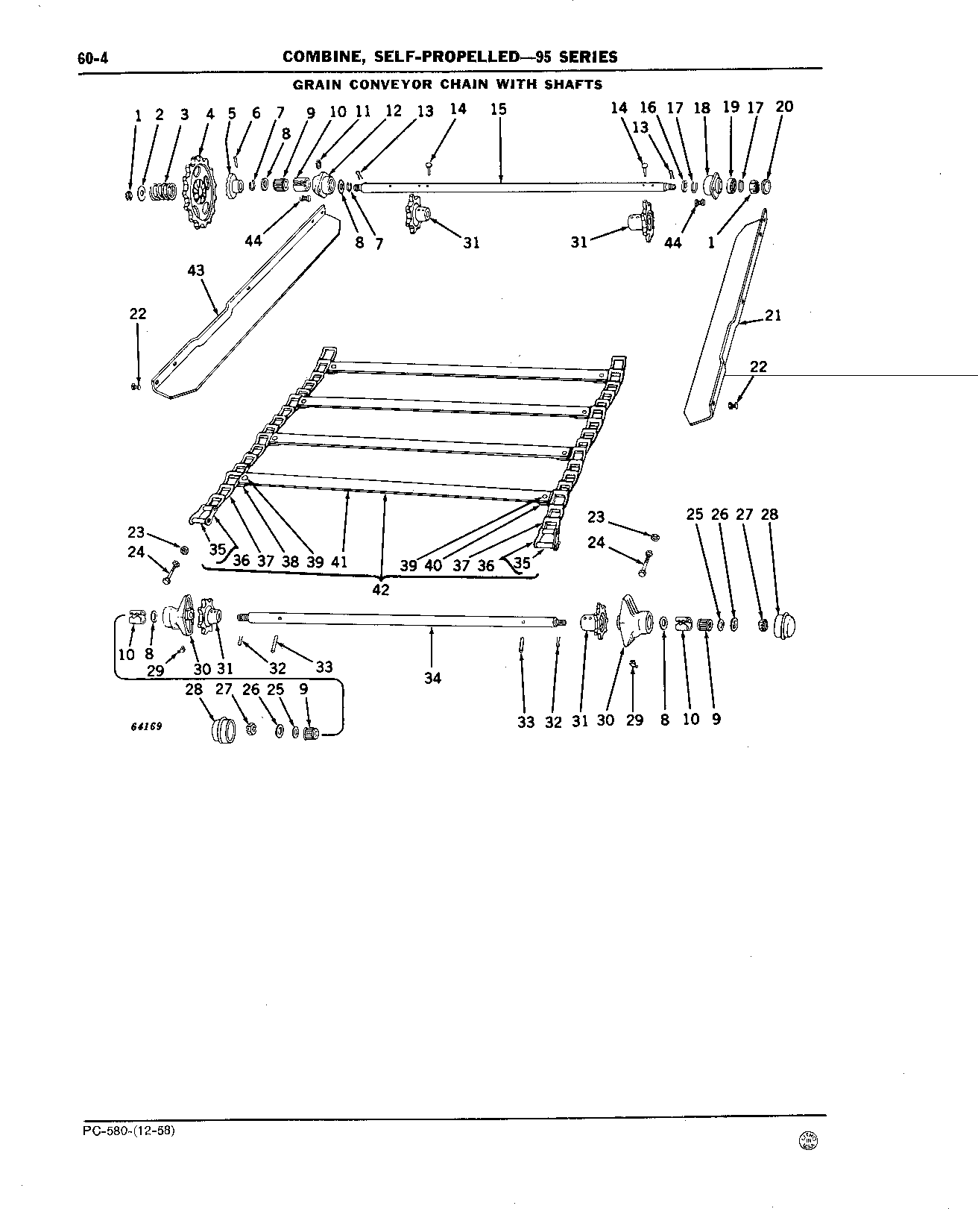 Beater Behind Cylinder, Grain Conveyor Chains, and Bottoms (Continued)