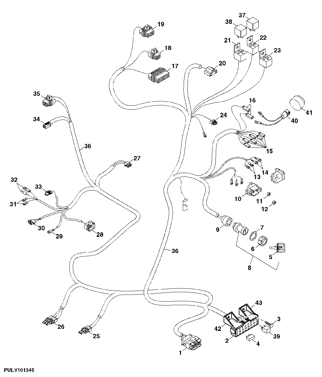 Control Support Wiring (Without CAB) (438001 - )