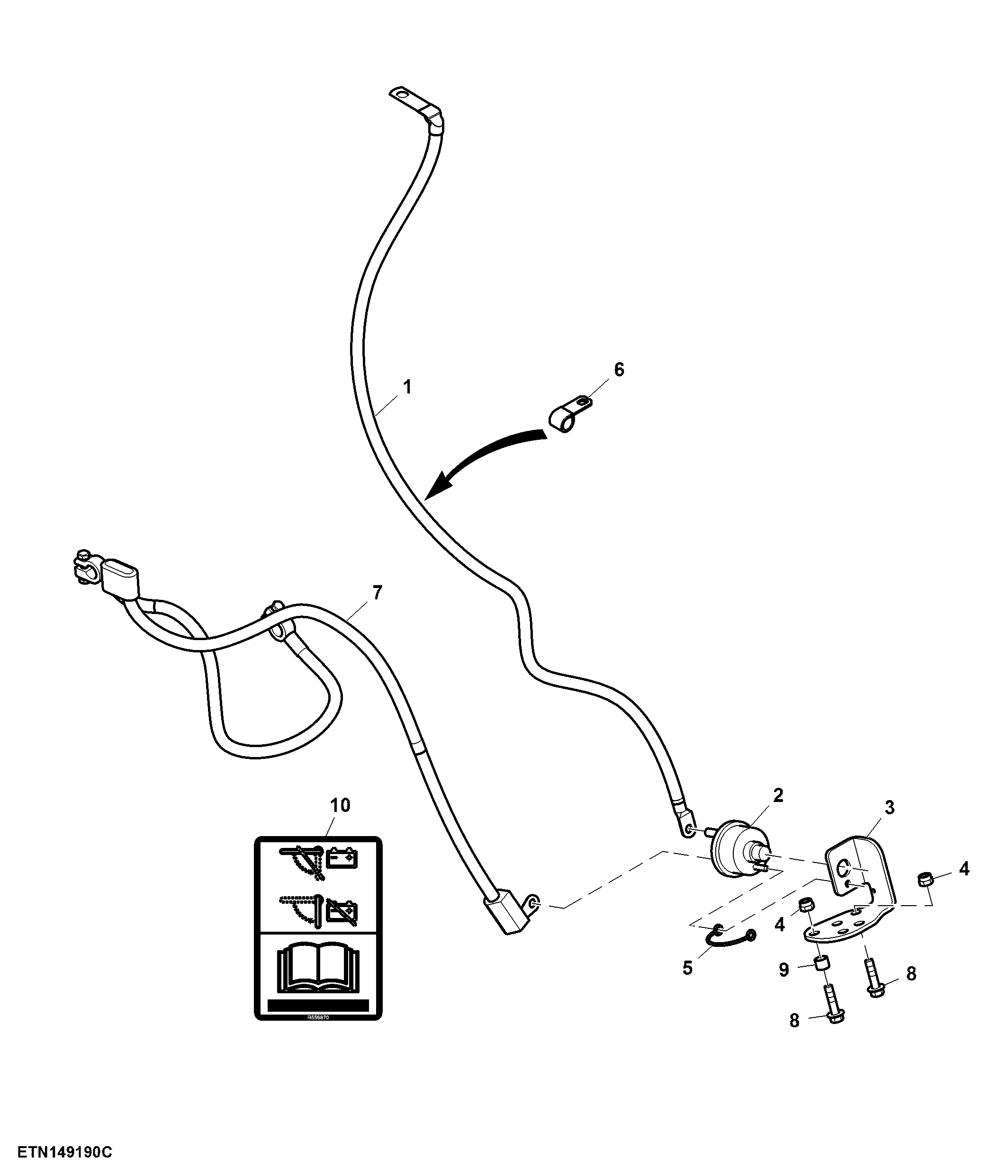 Battery Disconnect Kit (for EAEU- compliant tractors) (044003 - )