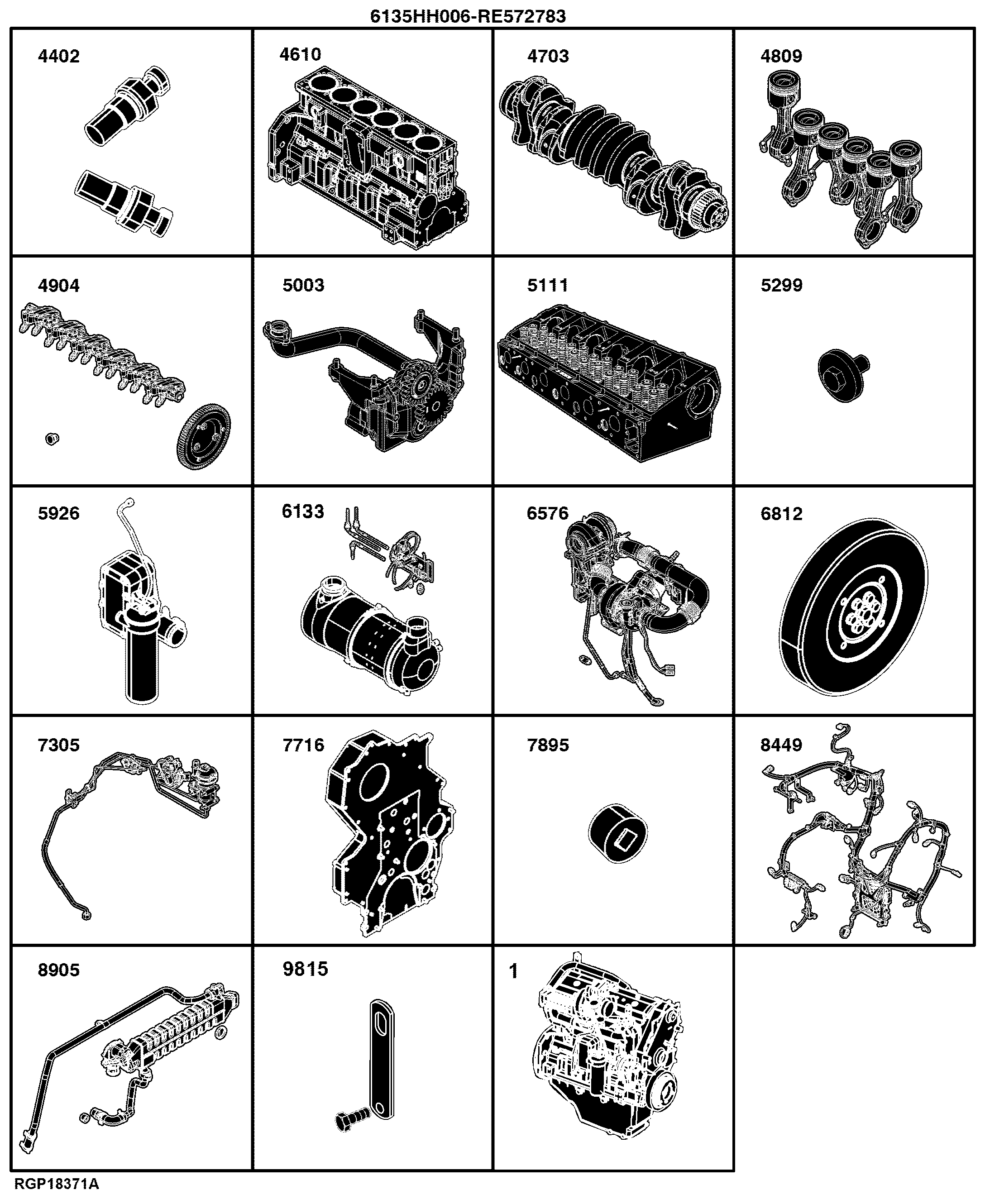 E1 Engine 6135HH006-RE572783