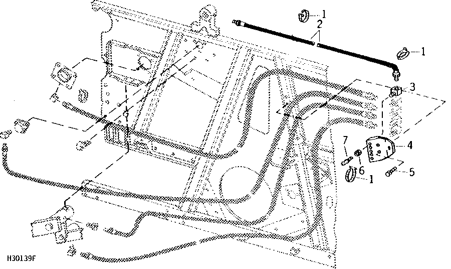 Primary Countershaft Lube Bank System (Left - Hand Side) (Hydrostatic Drive)