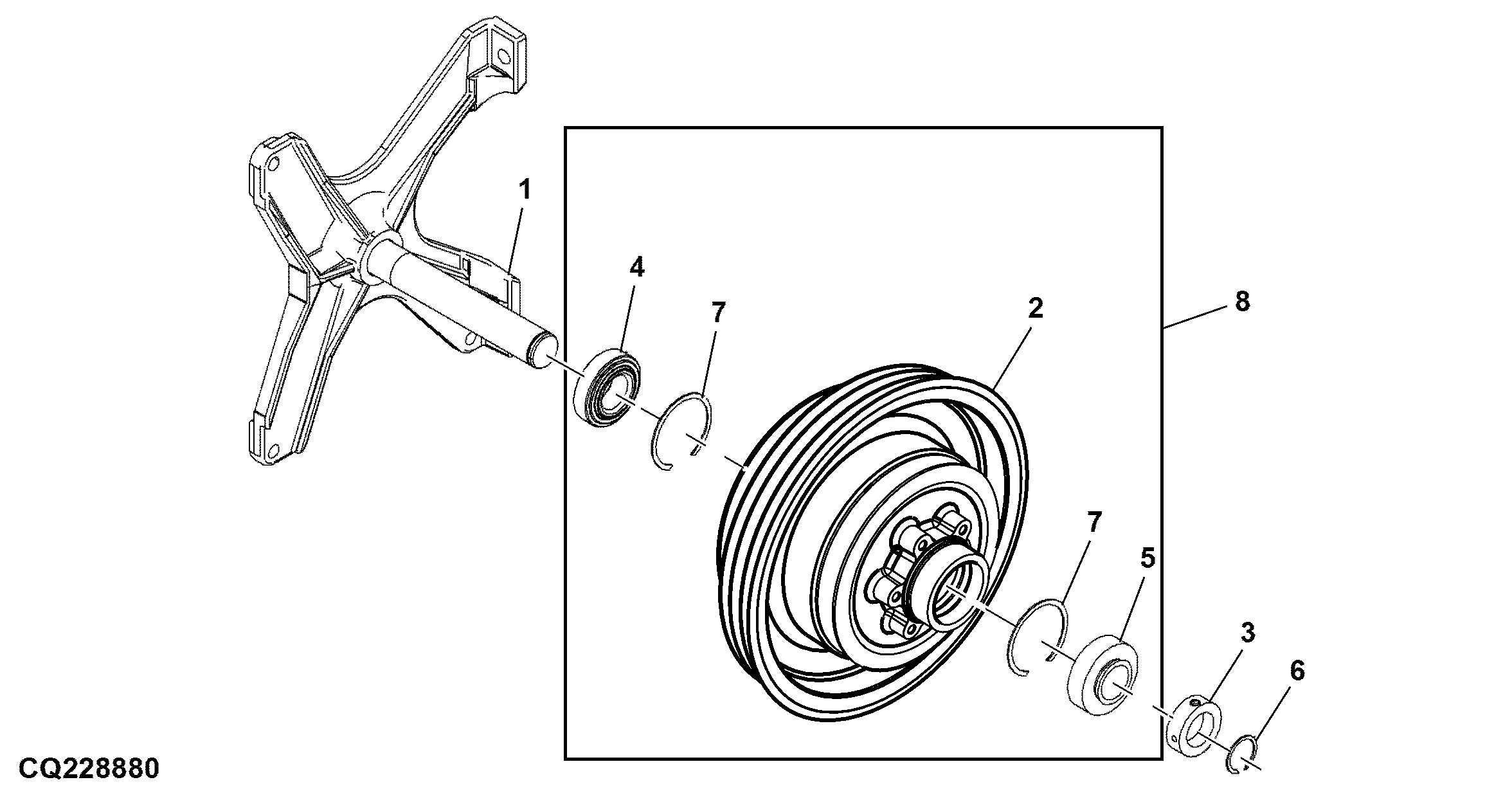 Feed Accelerator Driver Secondary Jackshaft