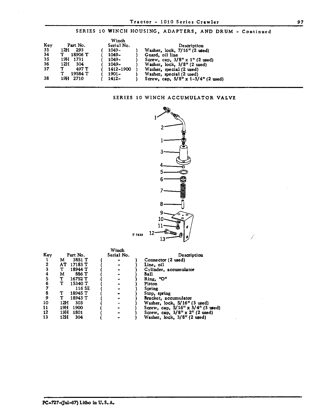 Accumulator valve, winch