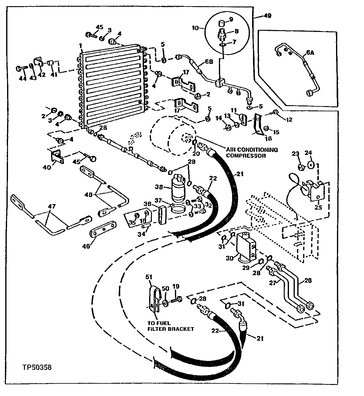 AIR CONDITIONING CONDENSER,RECEIVER DRYER,HOSES AND LINES ( - 816286)