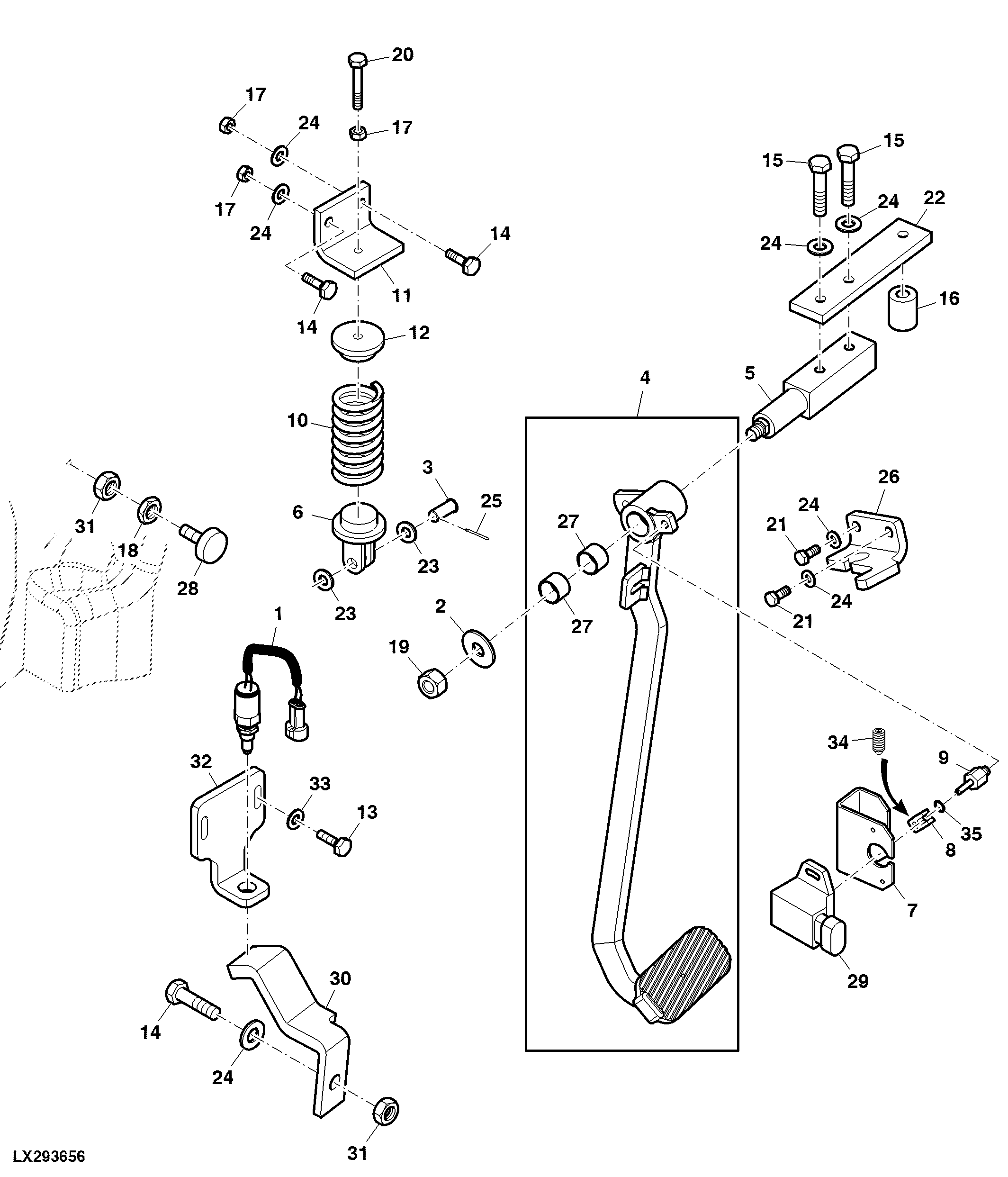 Clutch Actuation Components, Clutch Pedal, Electrical