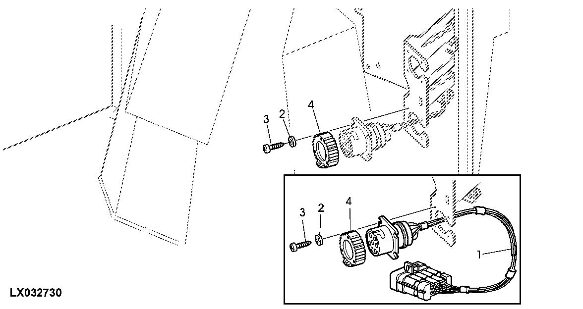 SERVICE - POWER OUTLET SOCKET, ATTACHMENTS (CAB)