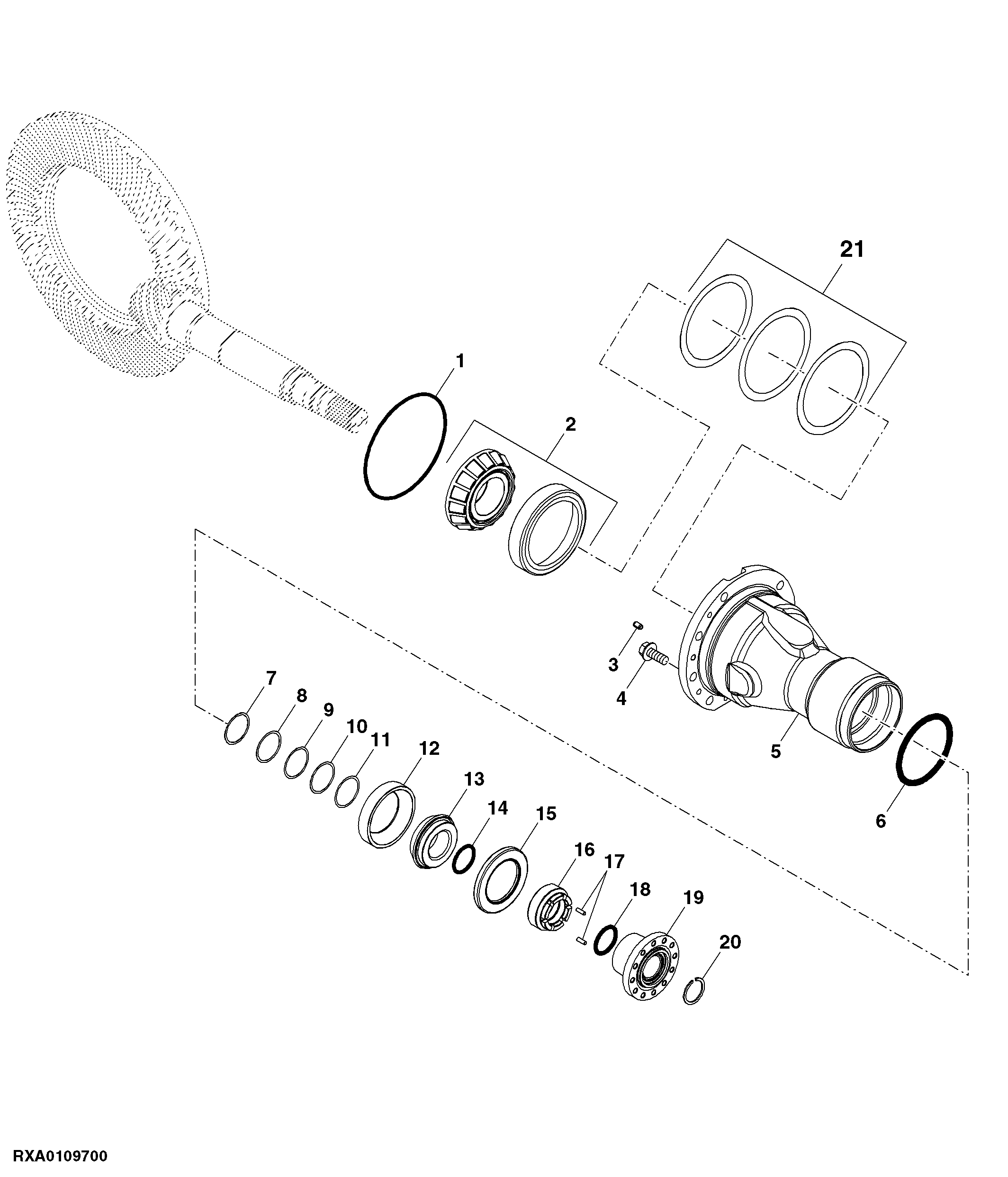 Housing, Differential Drive Shaft Input Quill