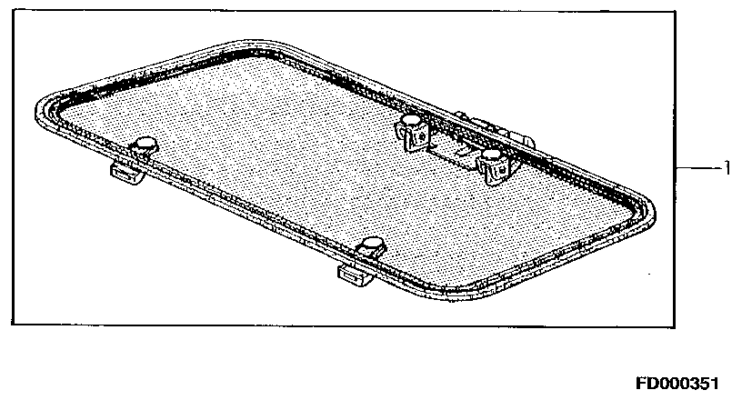 HATCH (CAB WITHOUT AIR CONDITIONING)