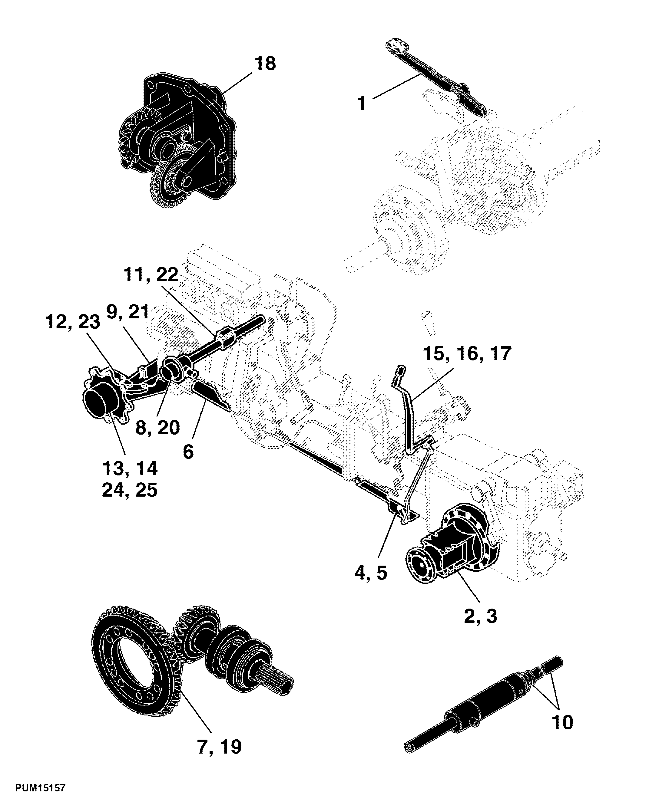 55 Differential, Final Drive, MFWD And Powered Axles