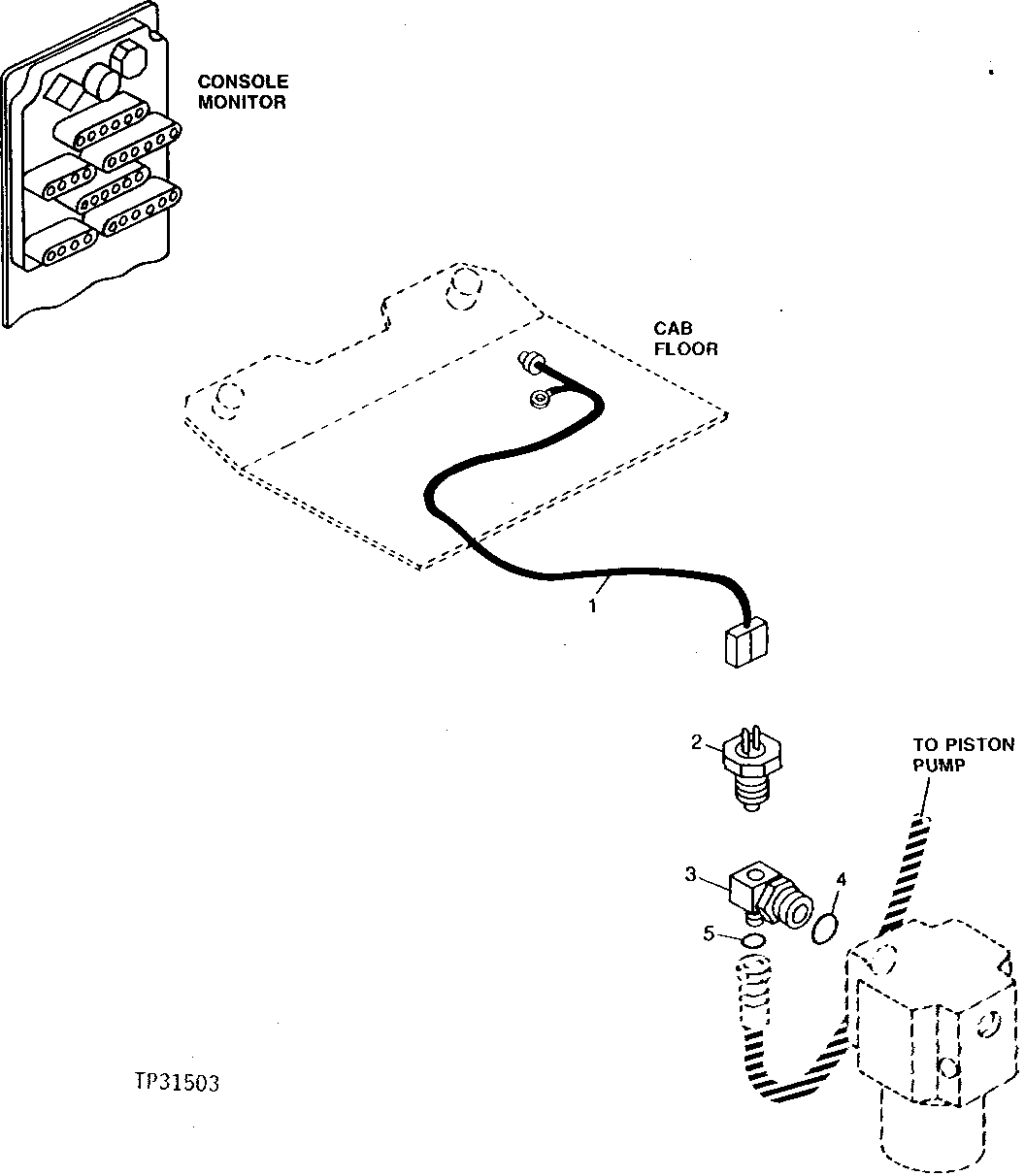 Transmission Temperature Sender (Not Used With Secondary Steering) (000103 - 000306)