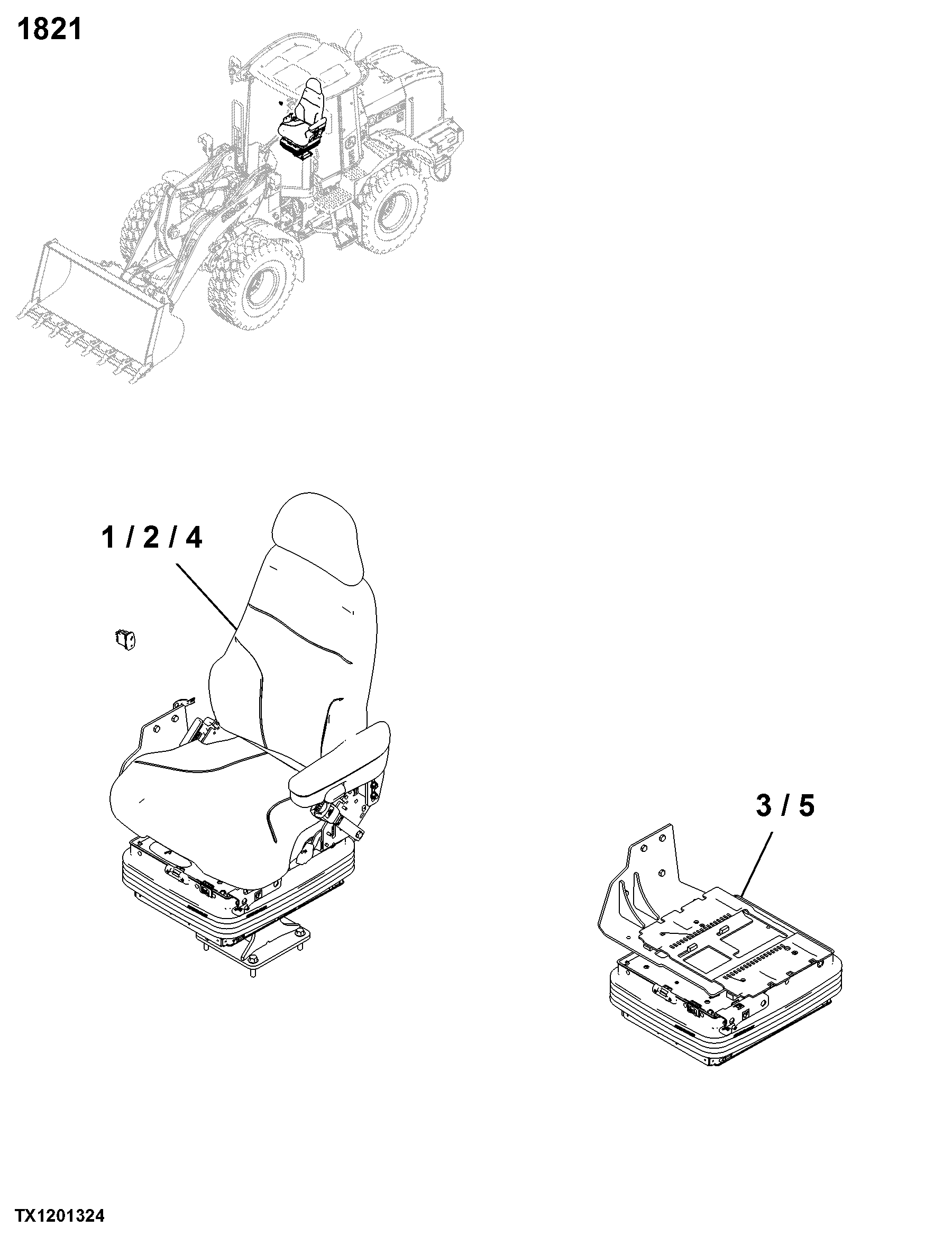 1821 Seat and Seat Belts