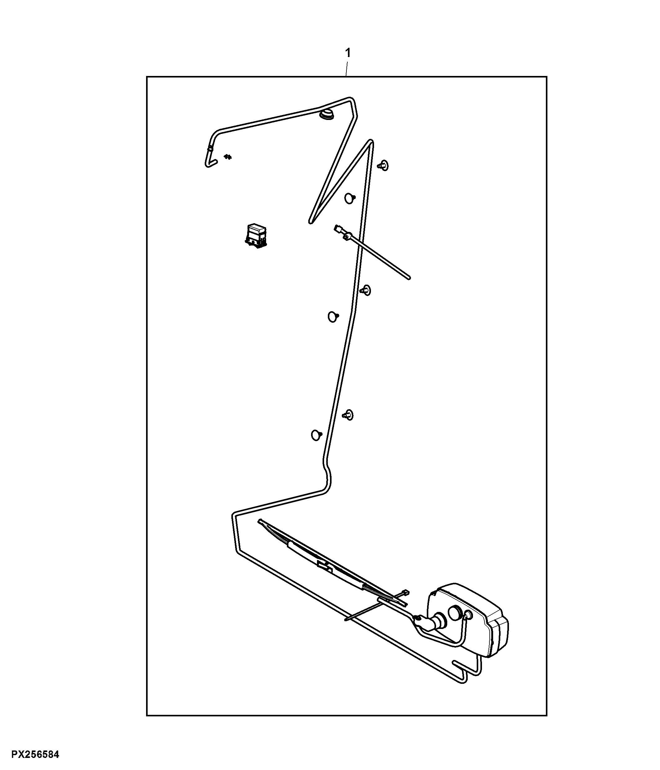 Rear Window Wiper, Attachment