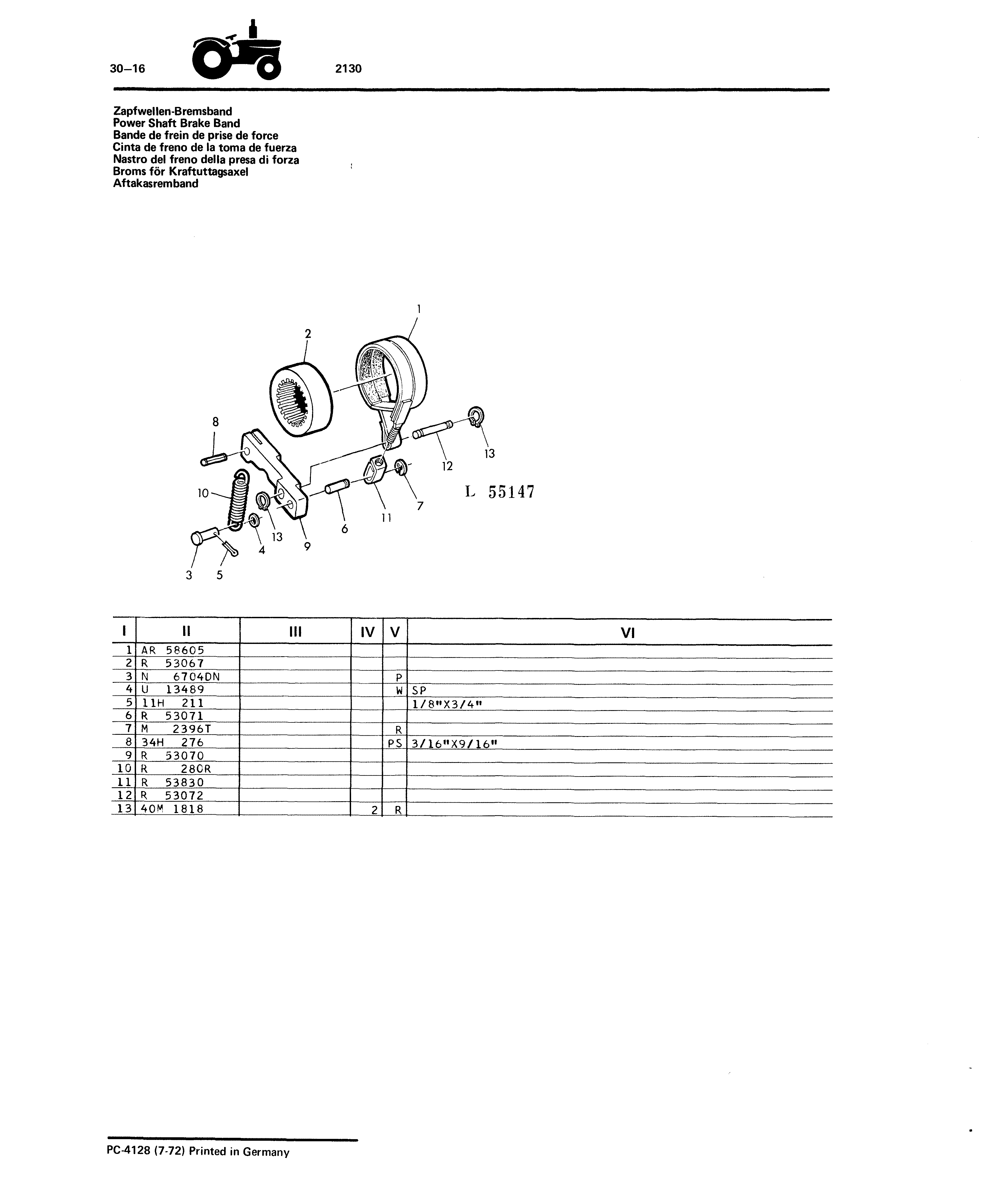 Power Shaft Brake Band