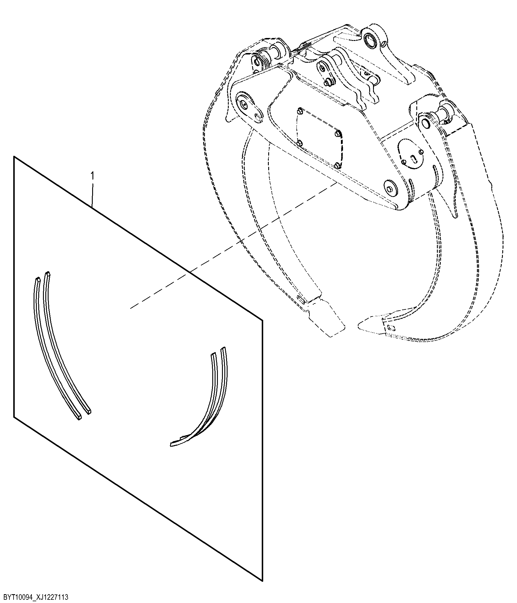 Wear Strip Kit, 13.3 Sq Ft Grapple