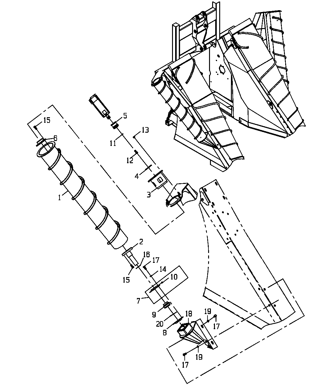 SCROLL GP, OUTER MOTOR, MOUNT (OPTION 5310,5320,5330,5340)