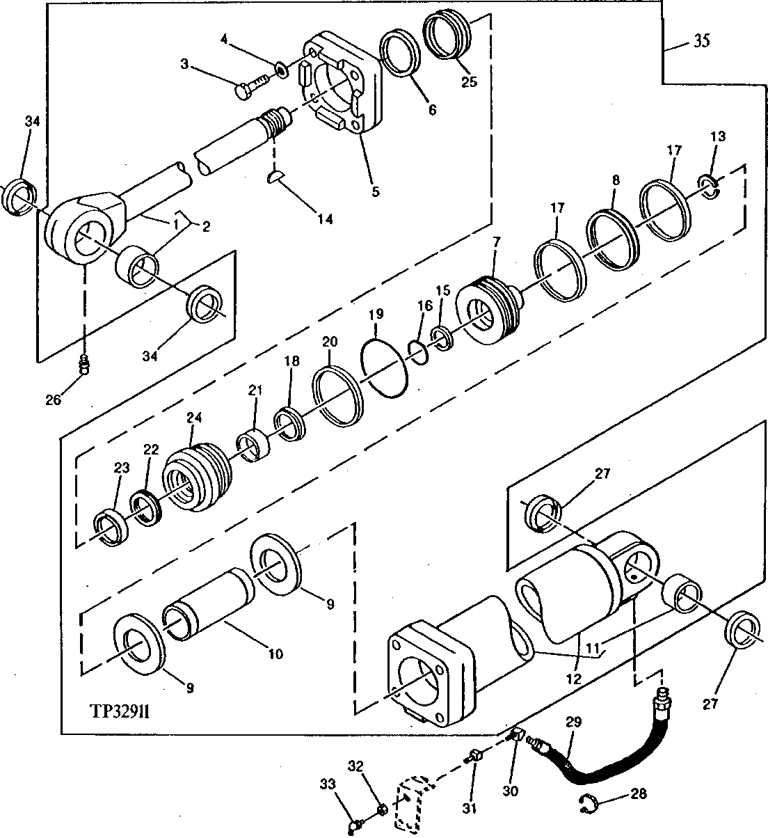 Bucket Cylinder (For Use With Tool Carrier or Log Loader)