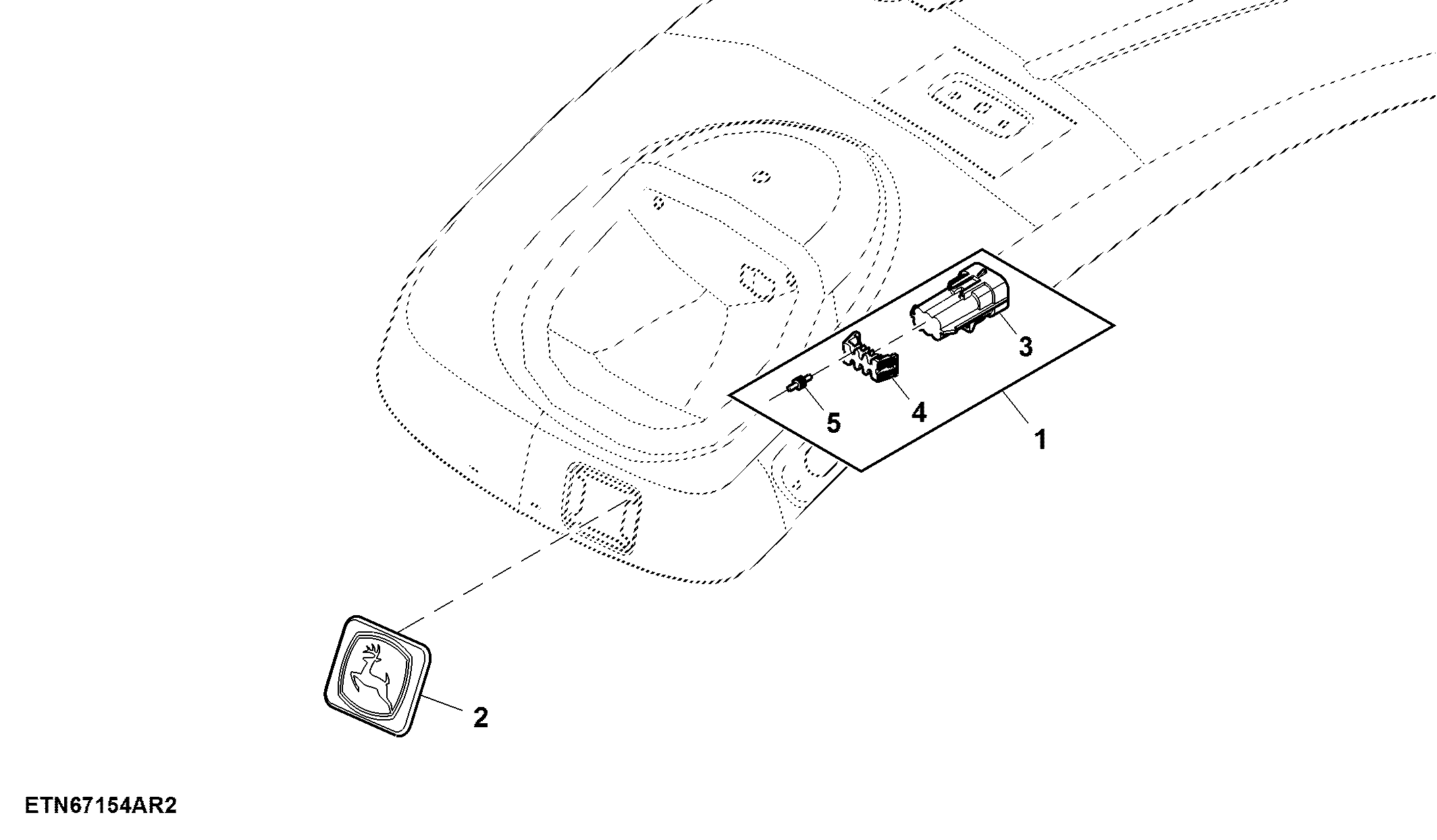 Cover, W/O Remote Control Hitch, Rear Fender