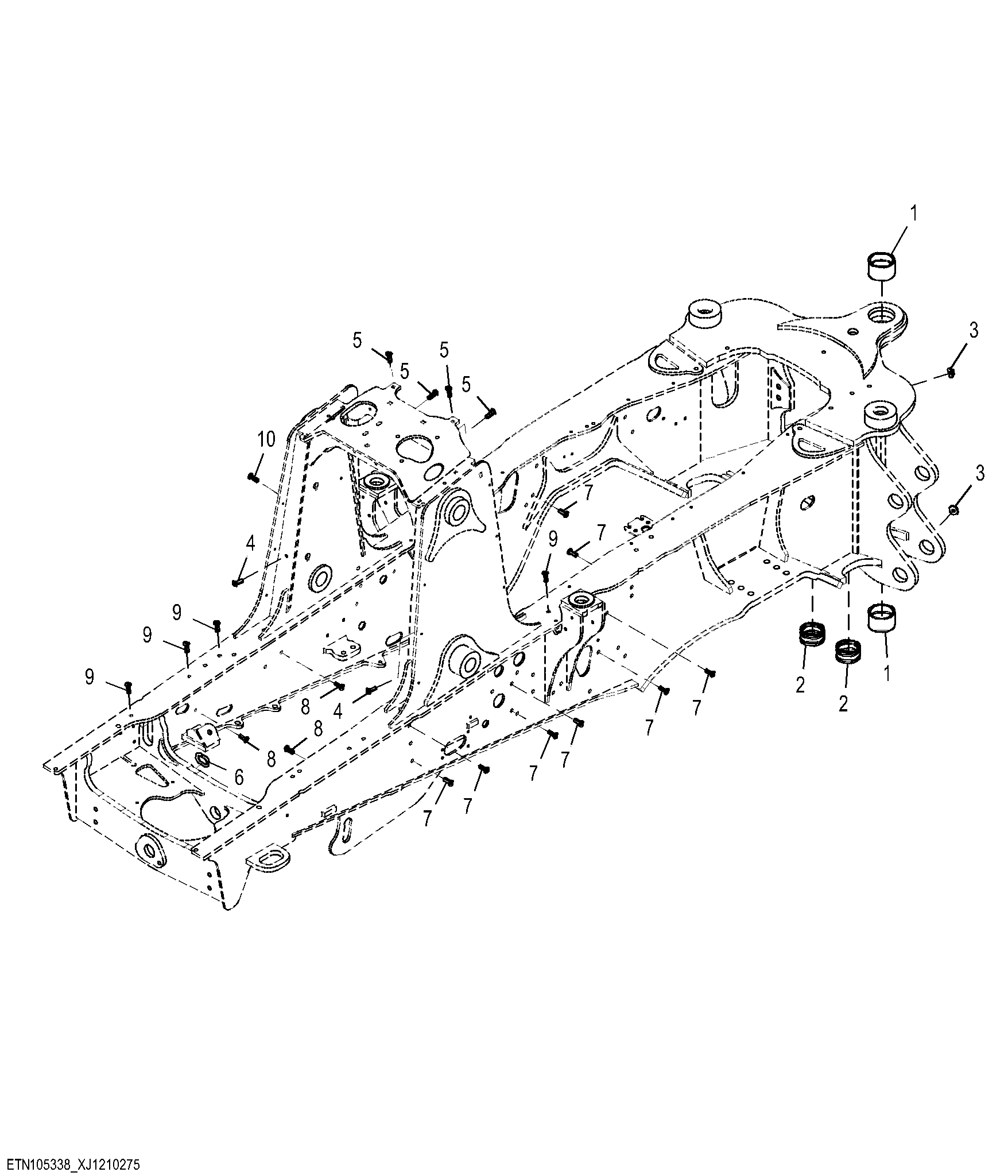 Main Frame with Mechanical Front Wheel Drive