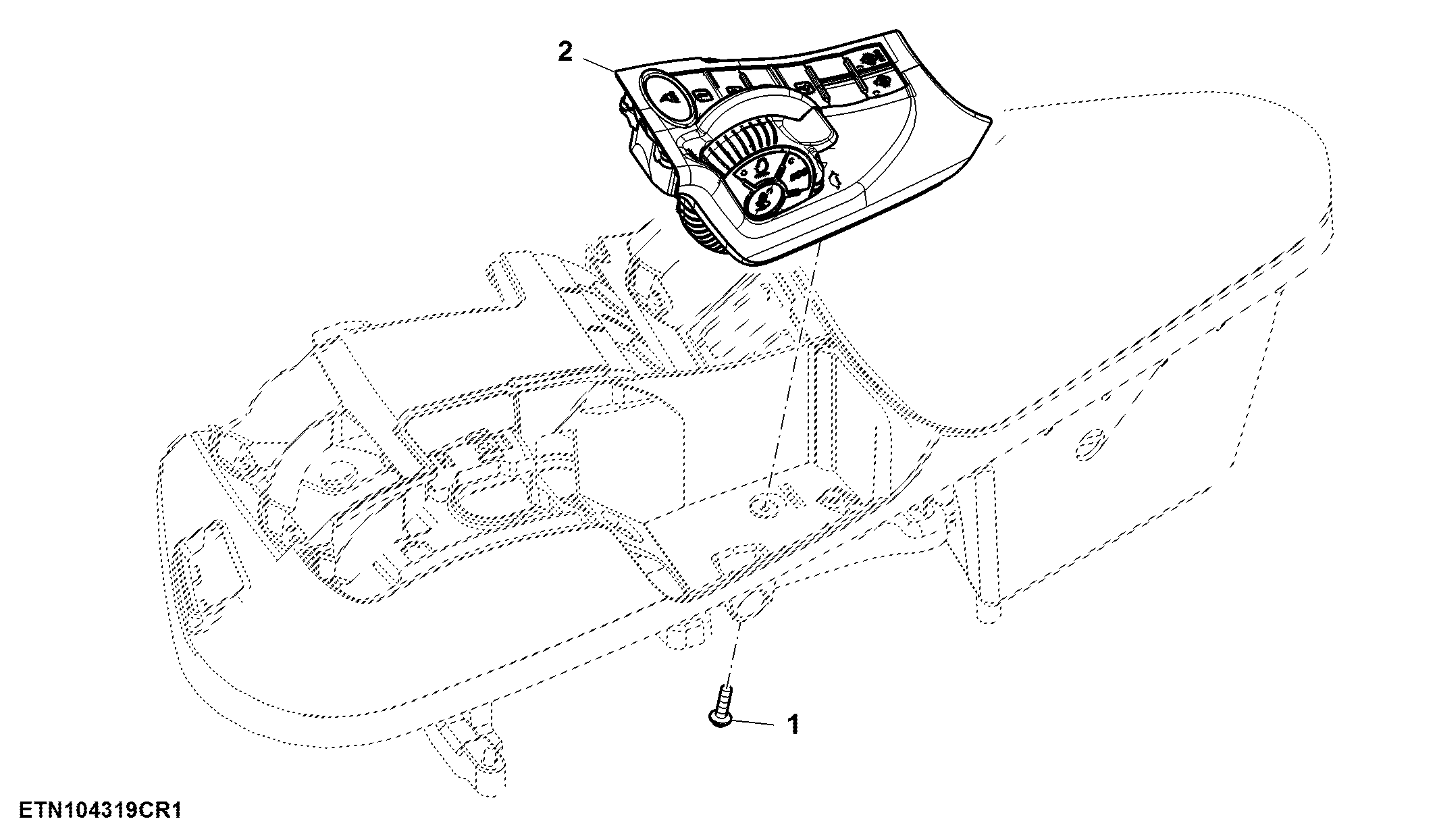 Control, Engine Speed, W/ AutoTrac™ Resume, iTEC™ Sequence and Differential Lock ( - 804100)