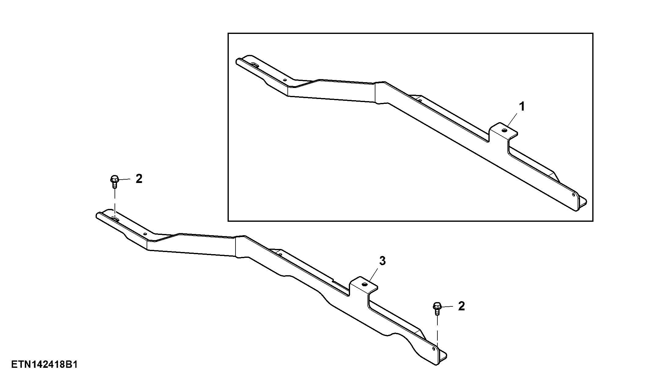 Line, DEF Bridge, 13.5 L, T2/ T3 Engine ( - 801460)