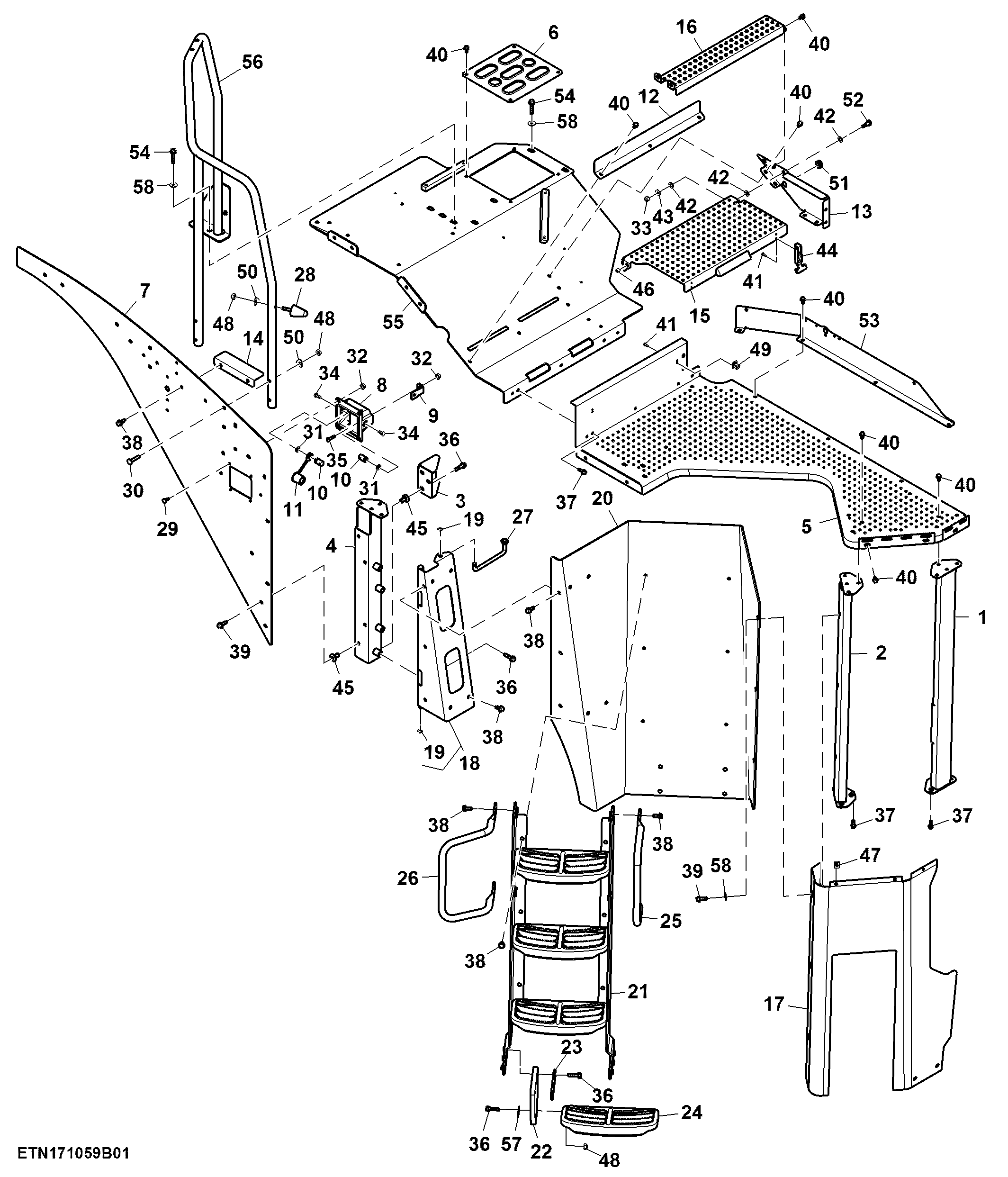Step, LH Platform, FT4 Engine (1/2) (802000 - 804100)