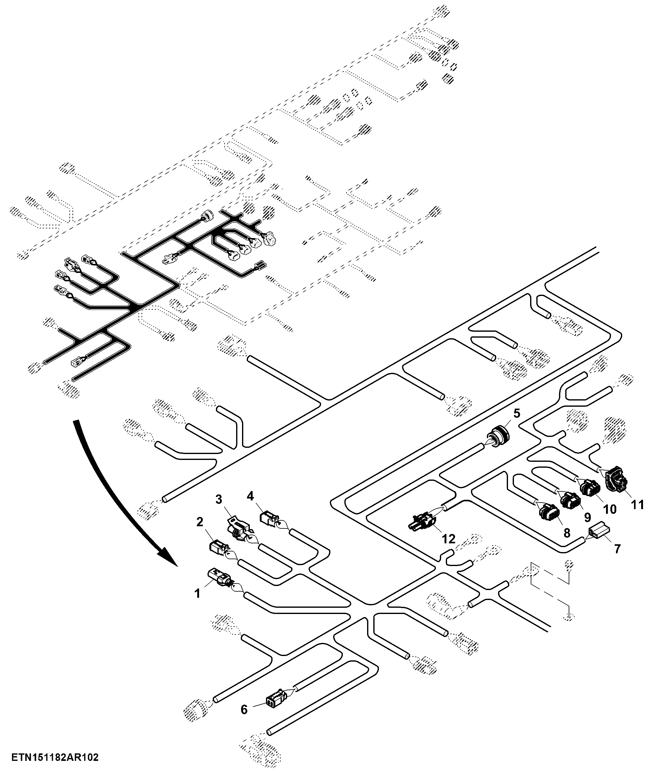 Left Control Unit 1 Main Wiring Harness (2 of 5)