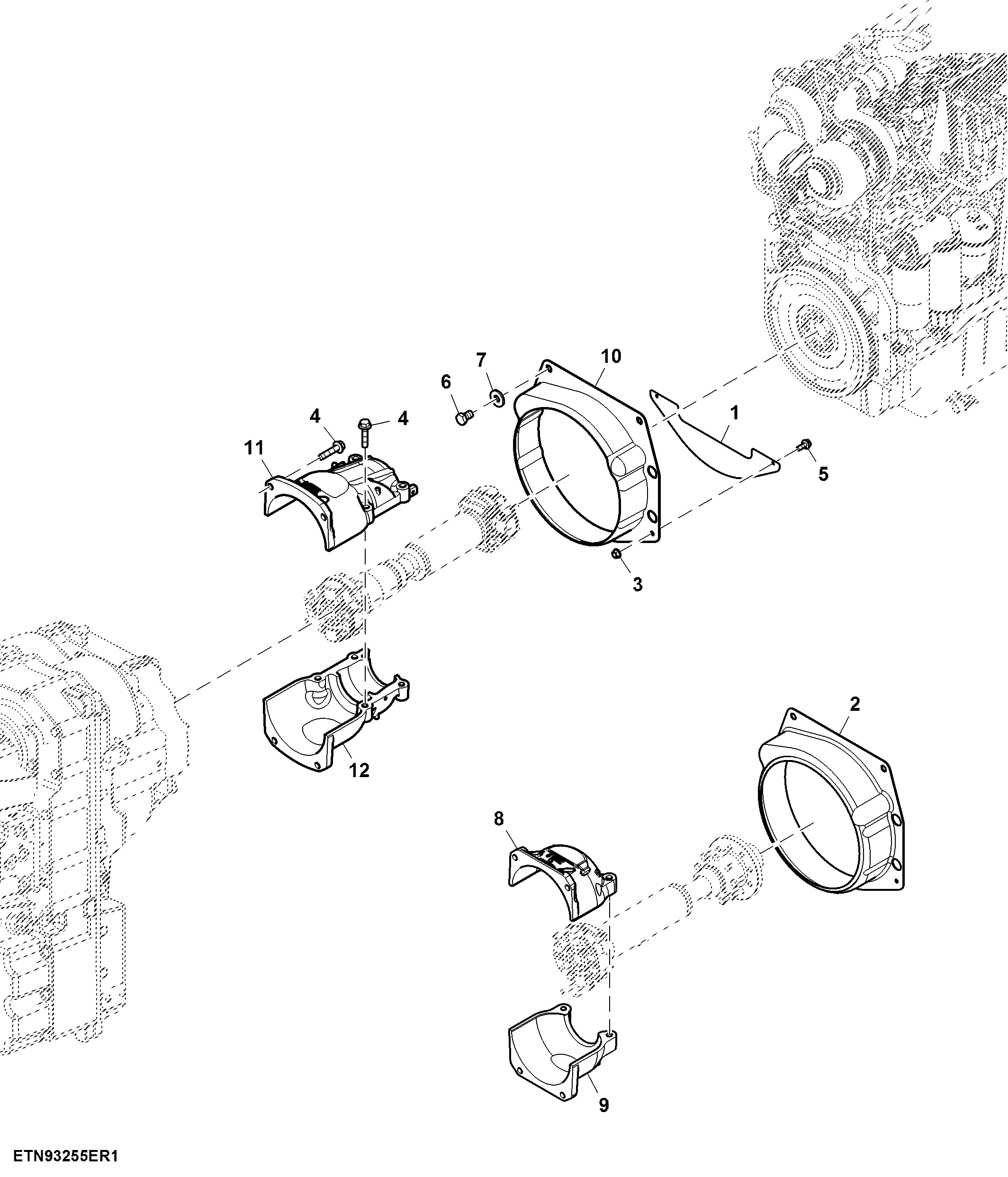 Flywheel Cover, PST, 9.0 L Engine ( - 062000)