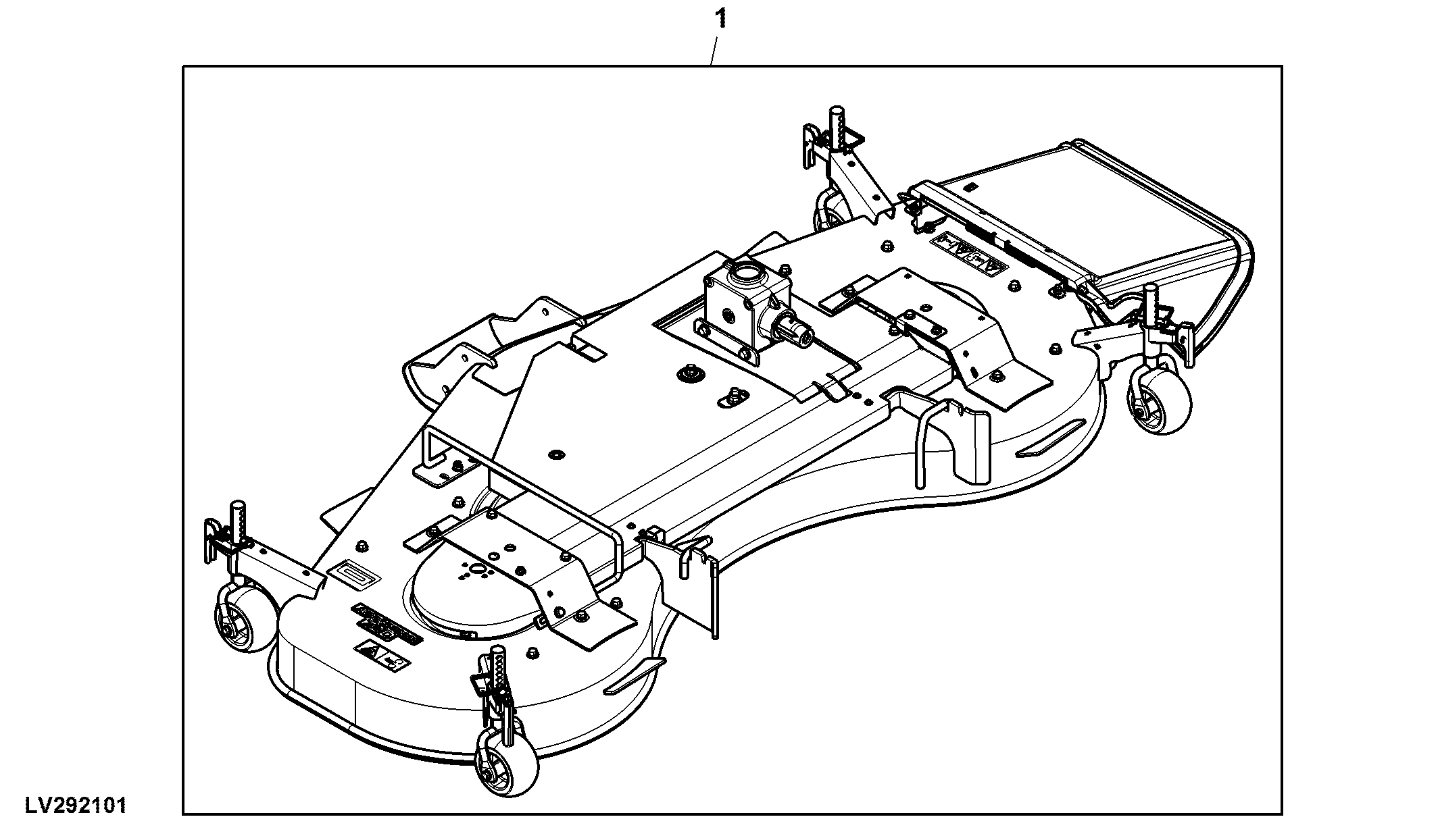 Attachment, Mower Deck, 72D