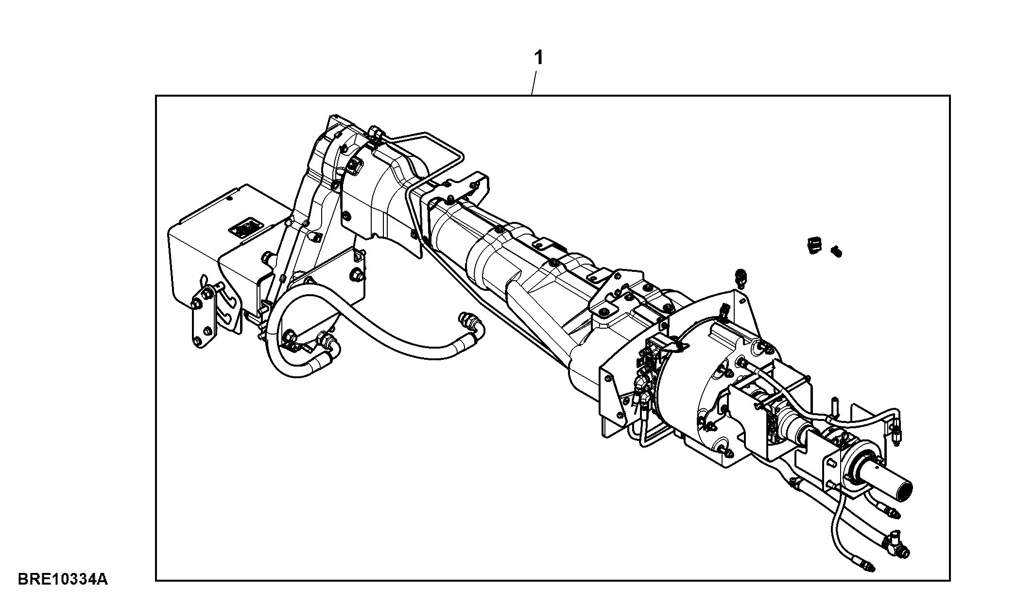 Attachment, PTO, Single Reduction Axle, PST ( - 053999)