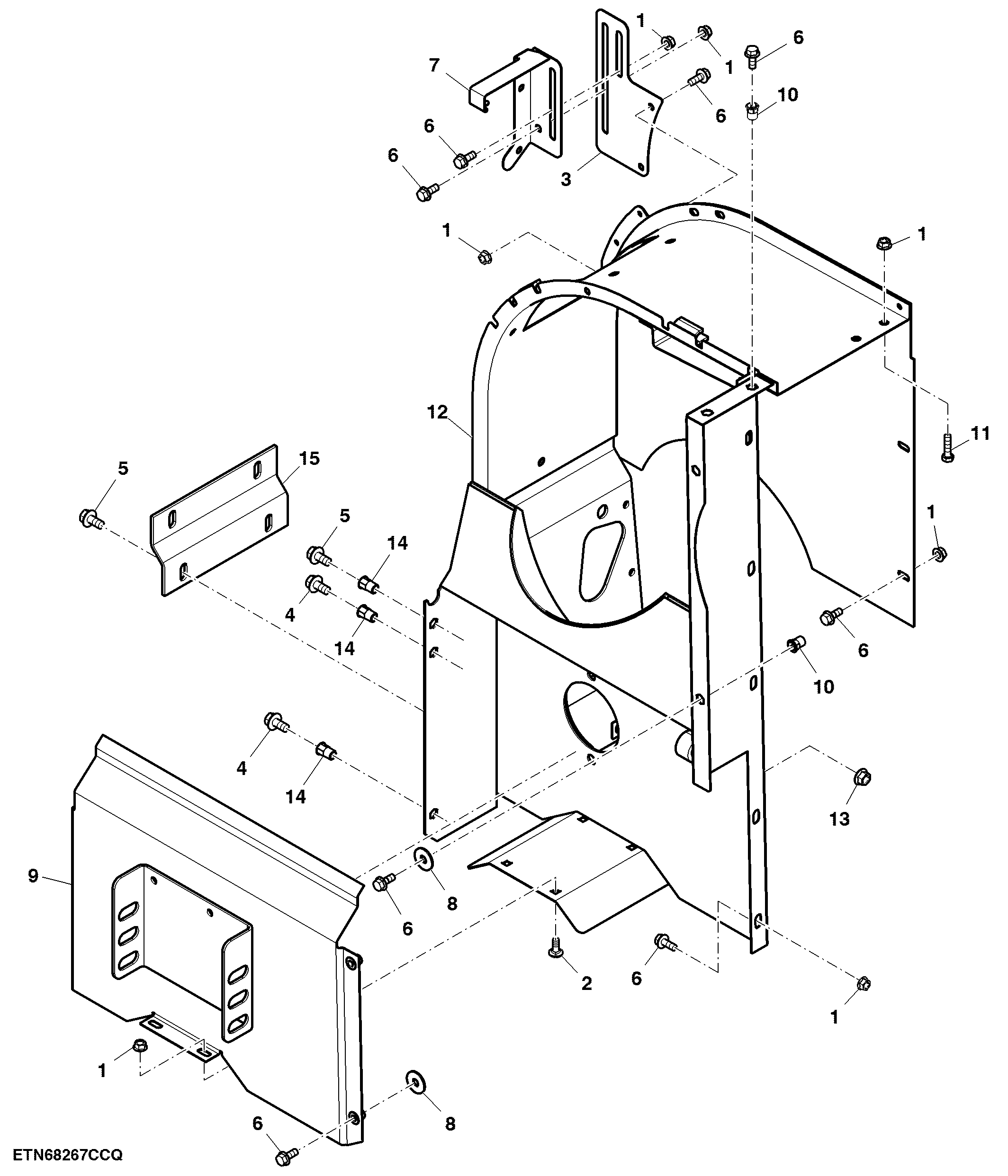 Loading Auger Transition Housing, ( Regular Unloading Rate )