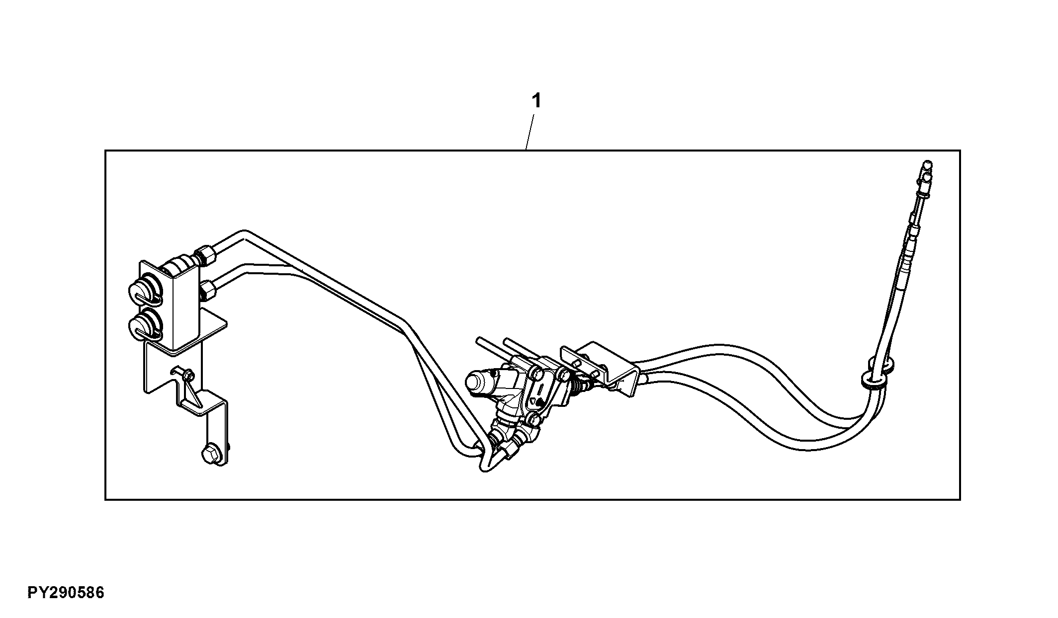 Attachment, Dual Selective Control Valve, Rear, 9X3, IOOS