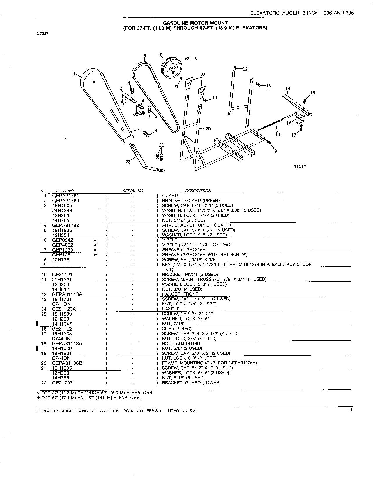 MOUNT, MOTOR, (GASOLINE)