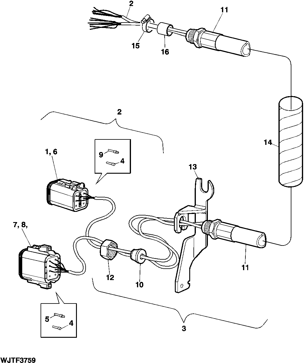 Wiring Harness for Electrical Box Between HHM (XXXX - )