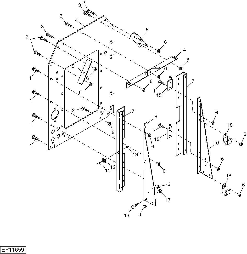 REAR BULKHEAD SUPPORTS, ANGLES, AND DOOR CHANNELS