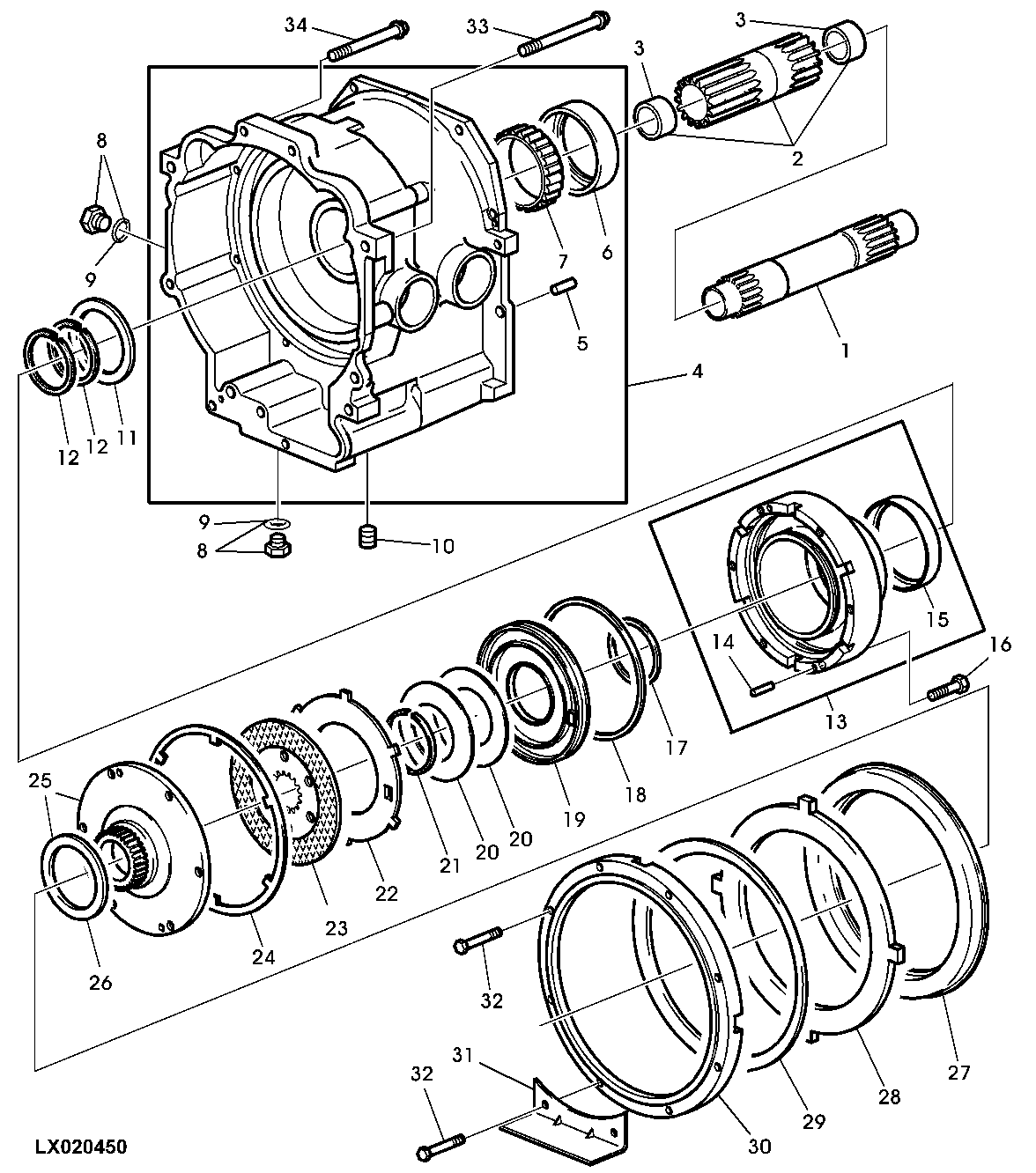 C1/C2 CLUTCH ASSEMBLY (POWRSHIFT TRANSMISSION)