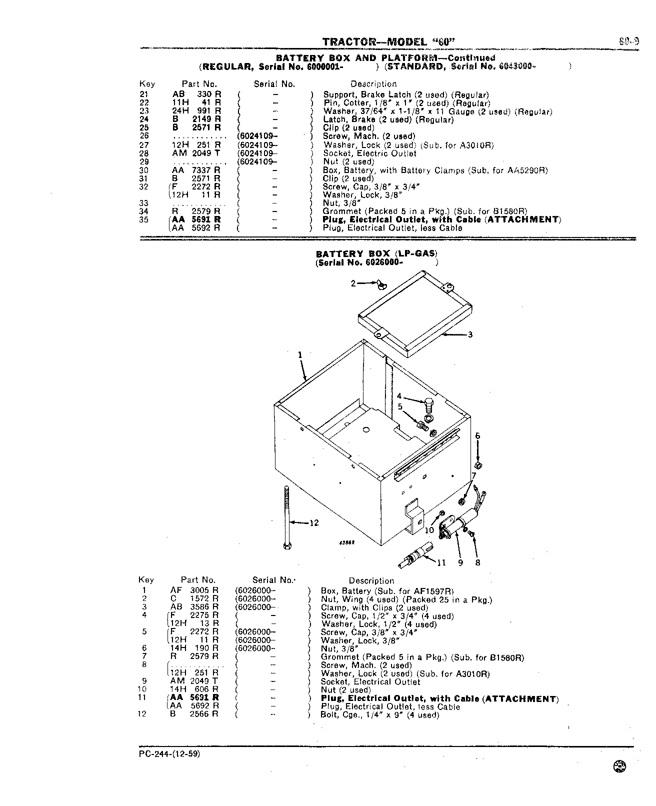 Section 60-Drawbar and Seat (Continued)